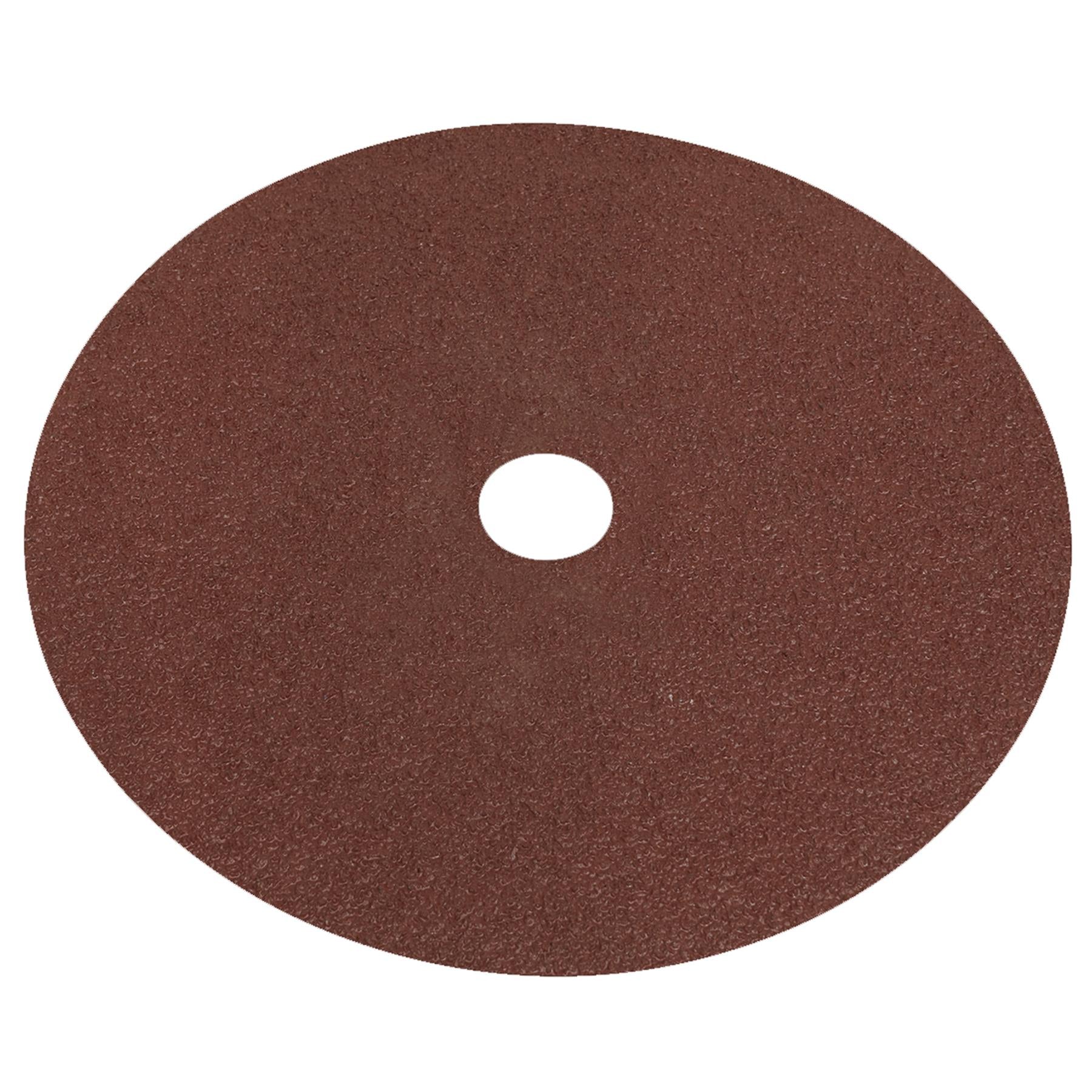 Fibre Backed Disc 175mm - 40Grit Pack of 25. Sealey