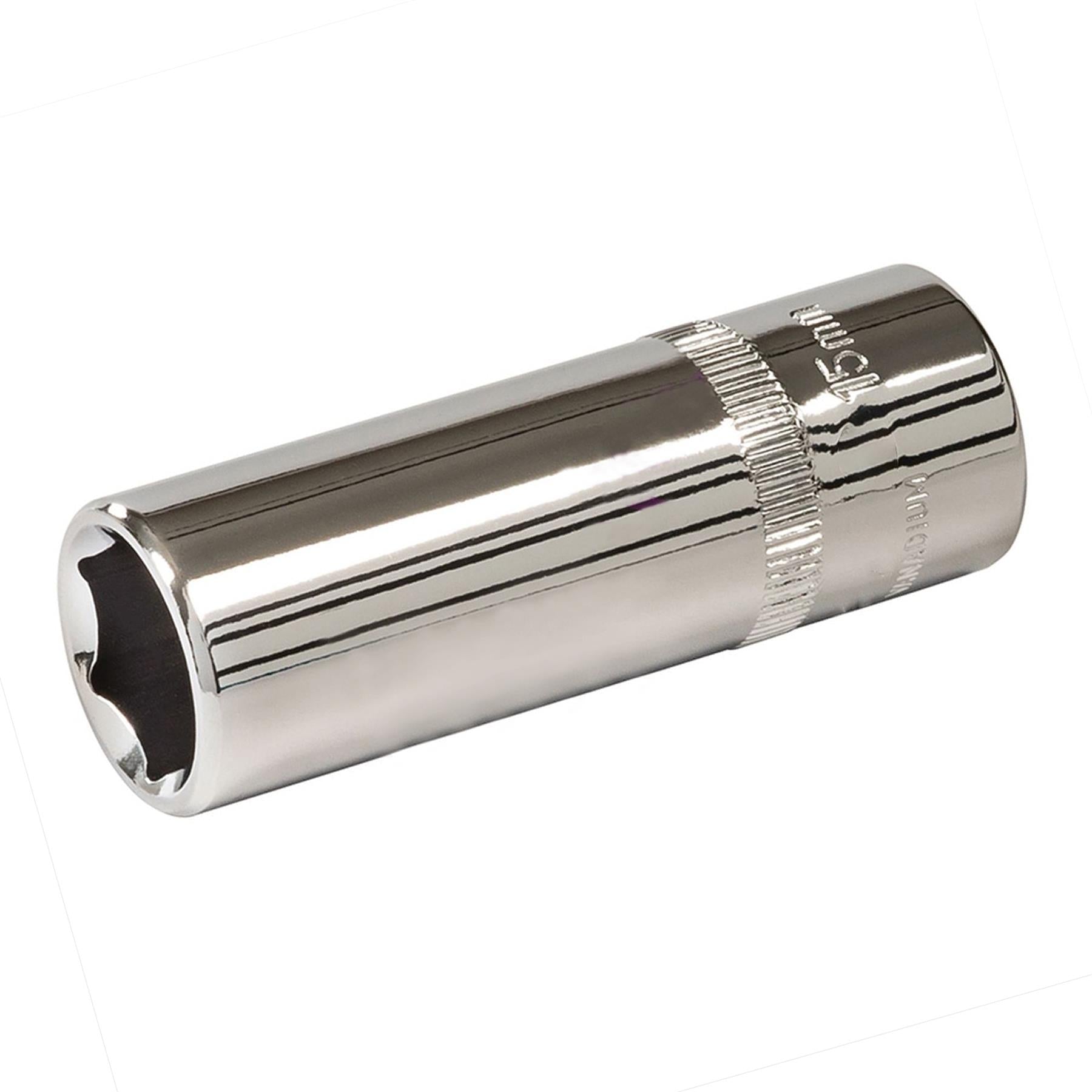 Deep Socket 3/8" Drive 6pt Metric 6 Point Hex Corrotion Resistant Socket 15mm