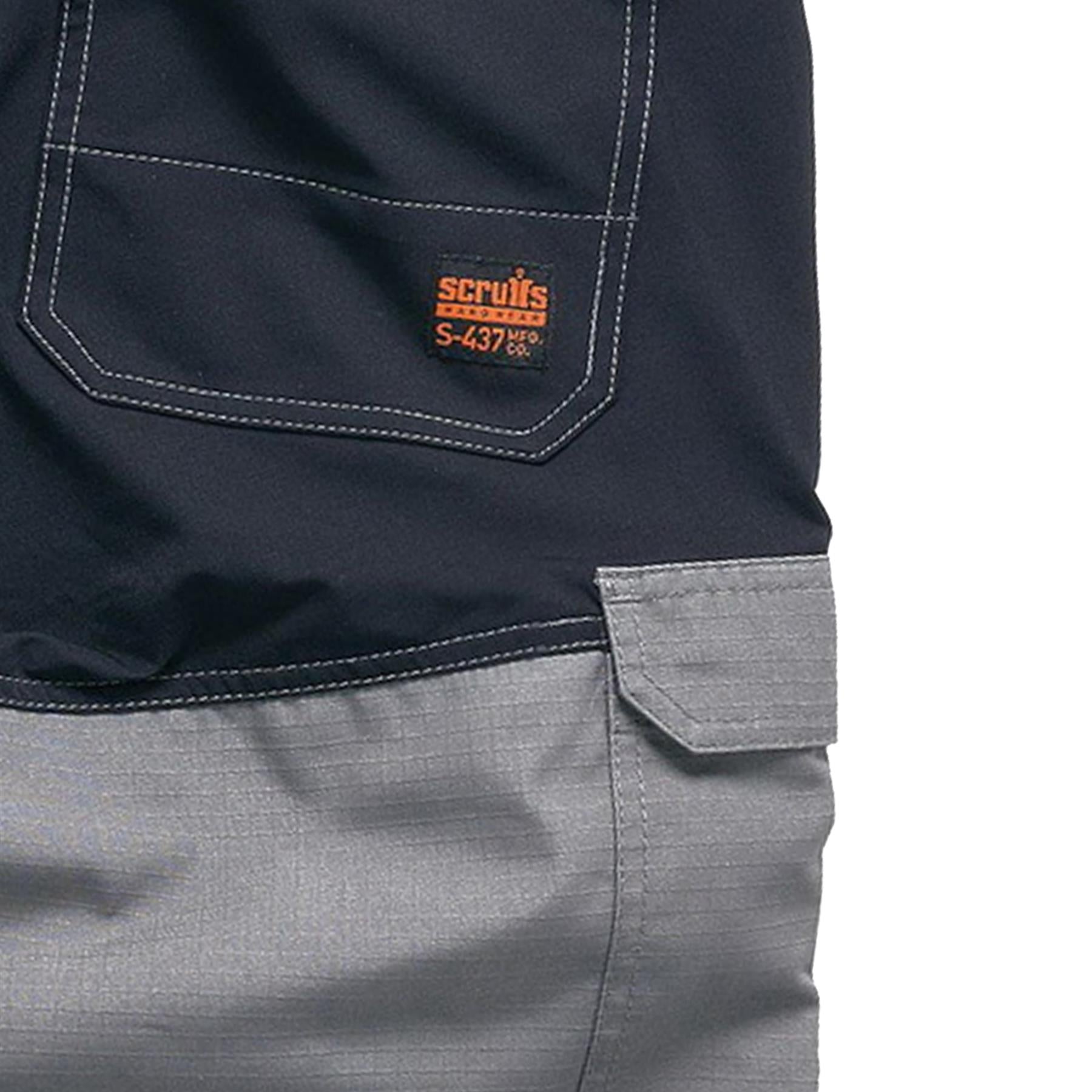 Scruffs Flex Work Shorts 32"W Men's Combat Cargo Trade Graphite