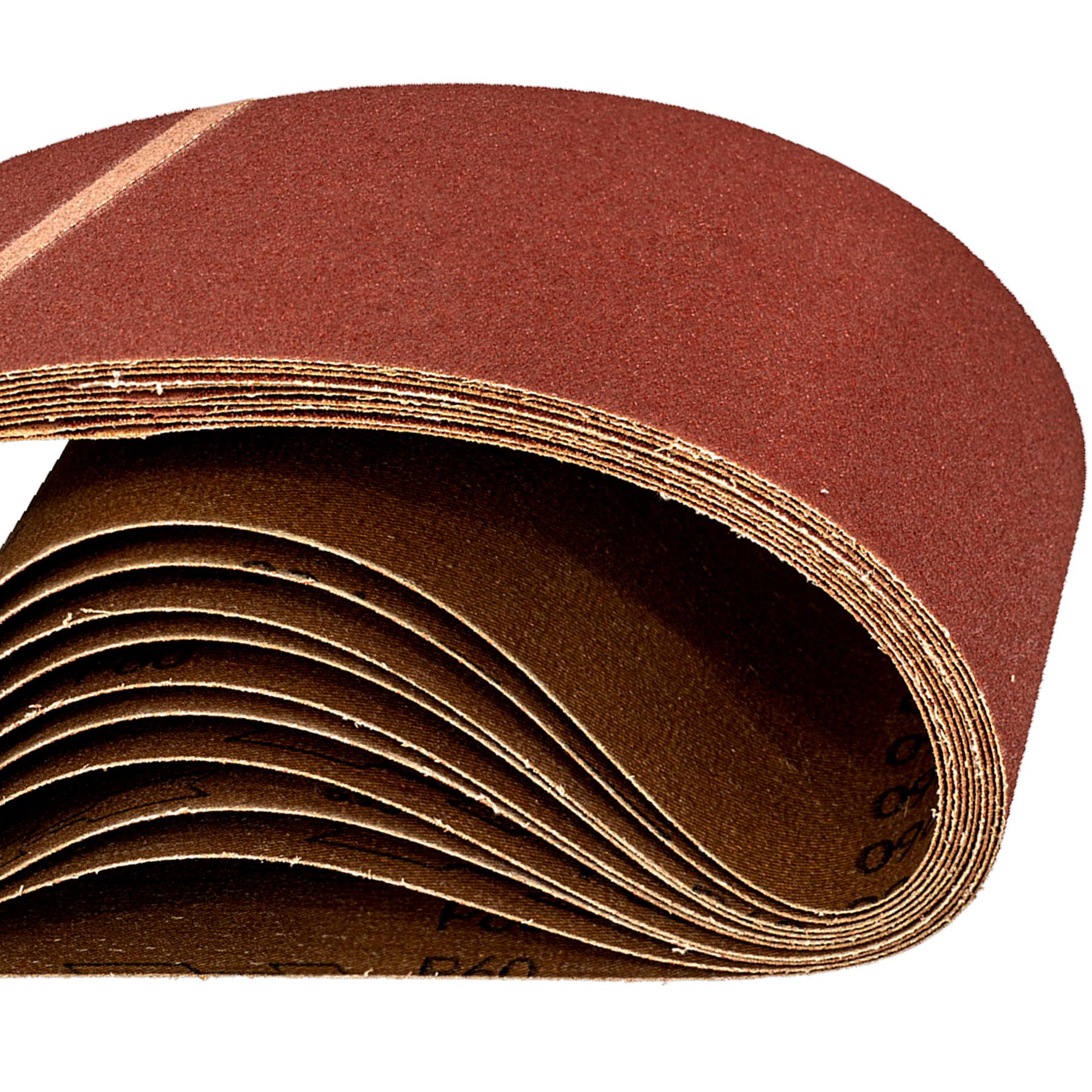 Sanding Belt 100 x 620mm 60Grit - Pack of 10.Aluminium oxide resin bonded Sealey