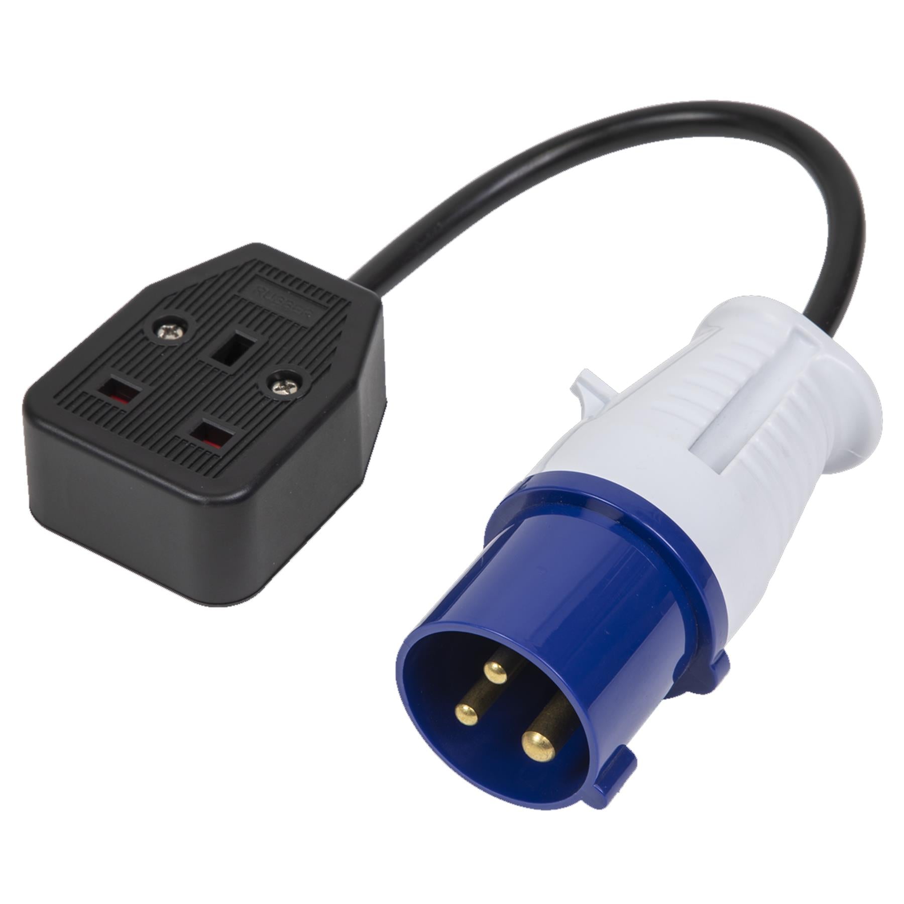 16A/13A Trailing Socket & Cable Set UK socket and 2P+E plug rated at 230V 16A. Sealey