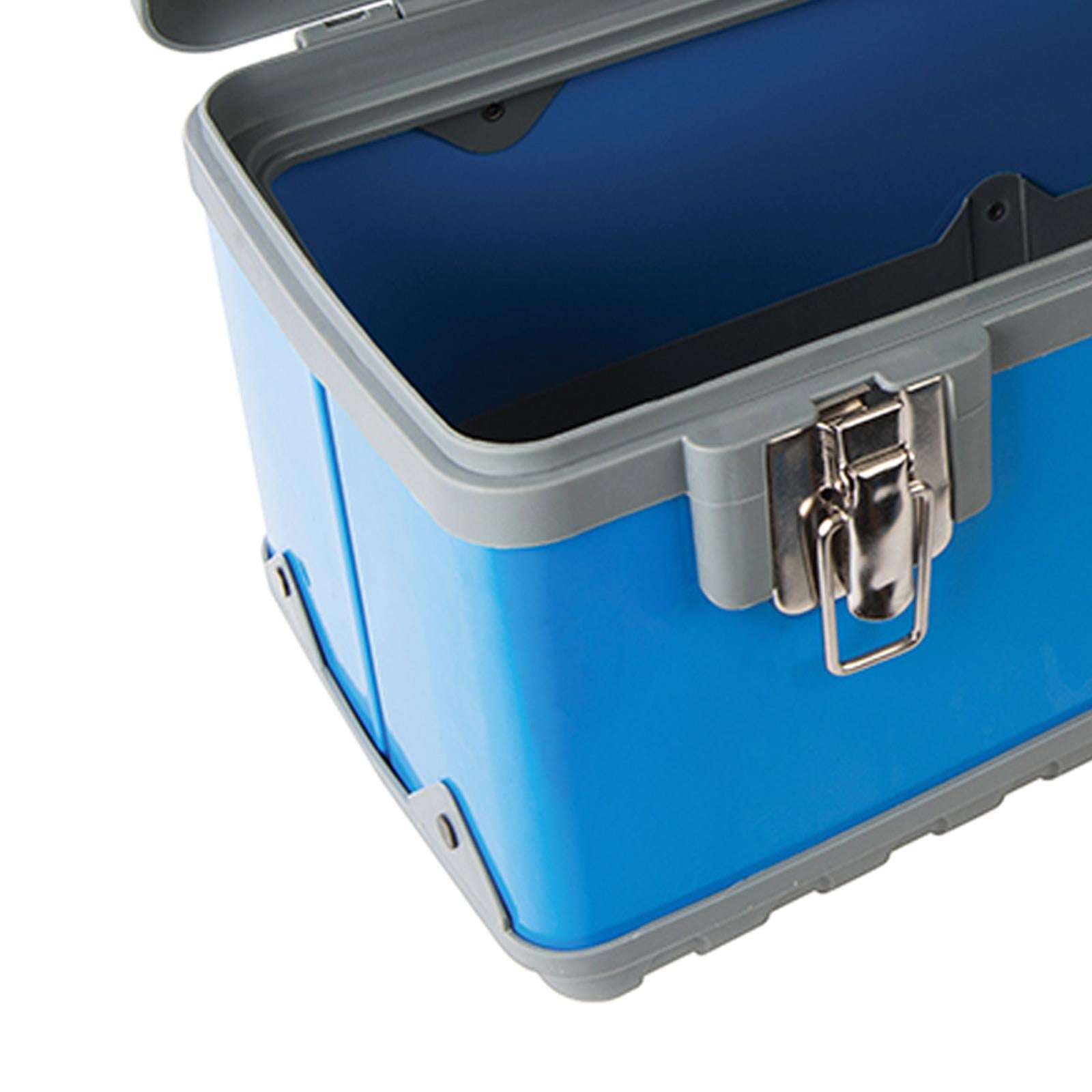 Toolbox 580 x 280 x 220mm Powder Coated Steel Alloy Body Soft Grip Carry Handle