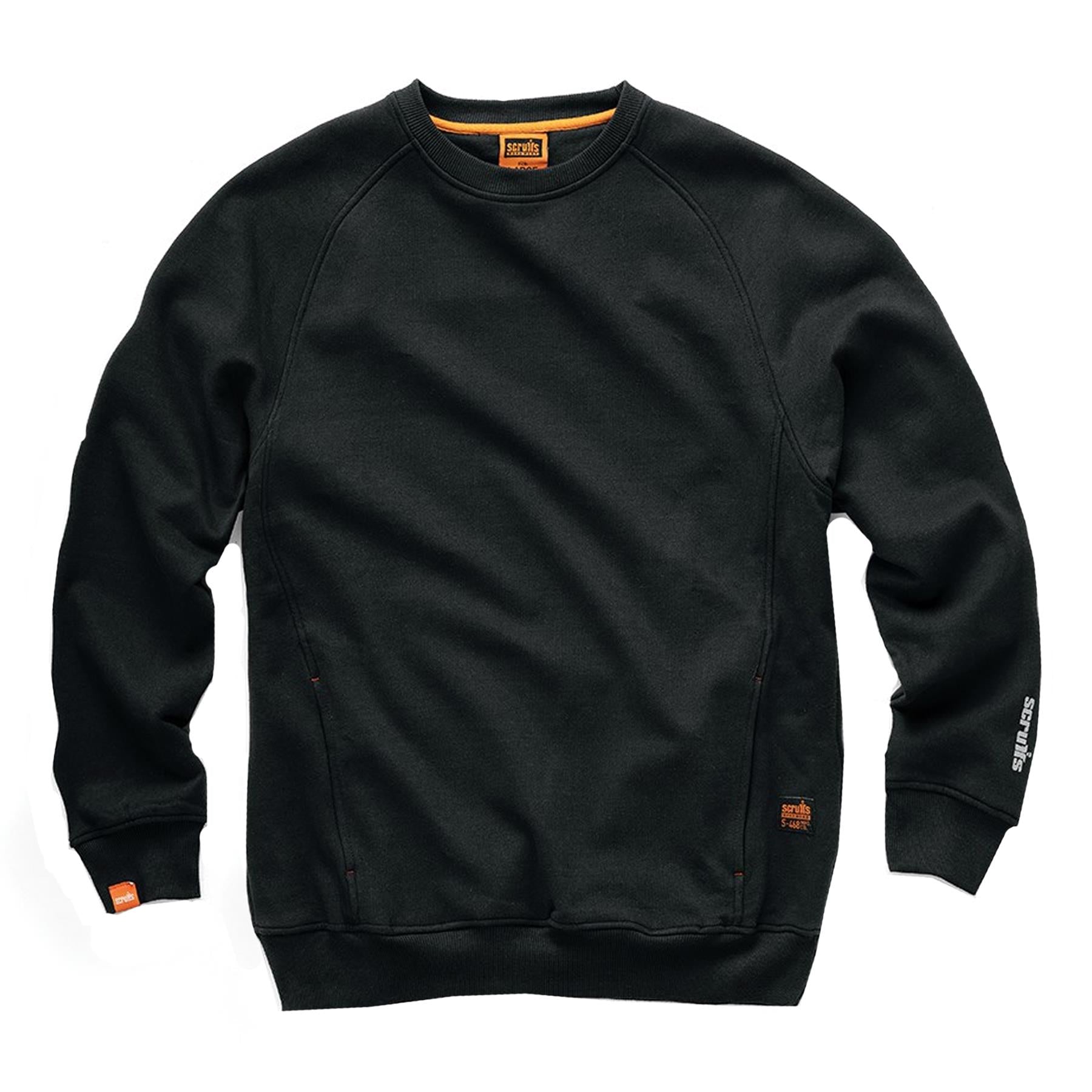 Scruffs Eco Worker Shirt Mens Work Sweatshirt Black XS