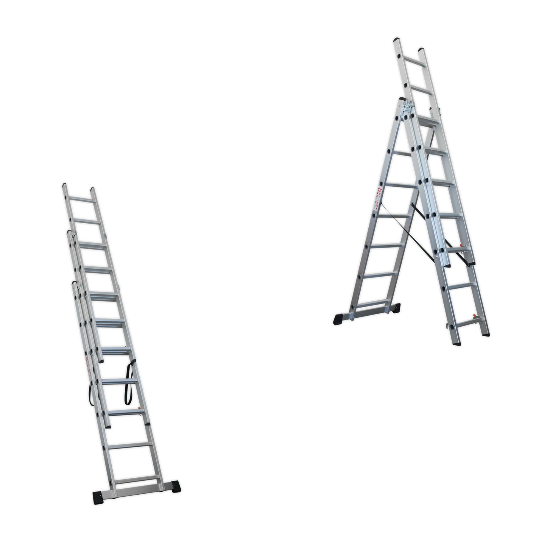 Sealey Aluminium Extension Combination Ladder 3x7 EN 131