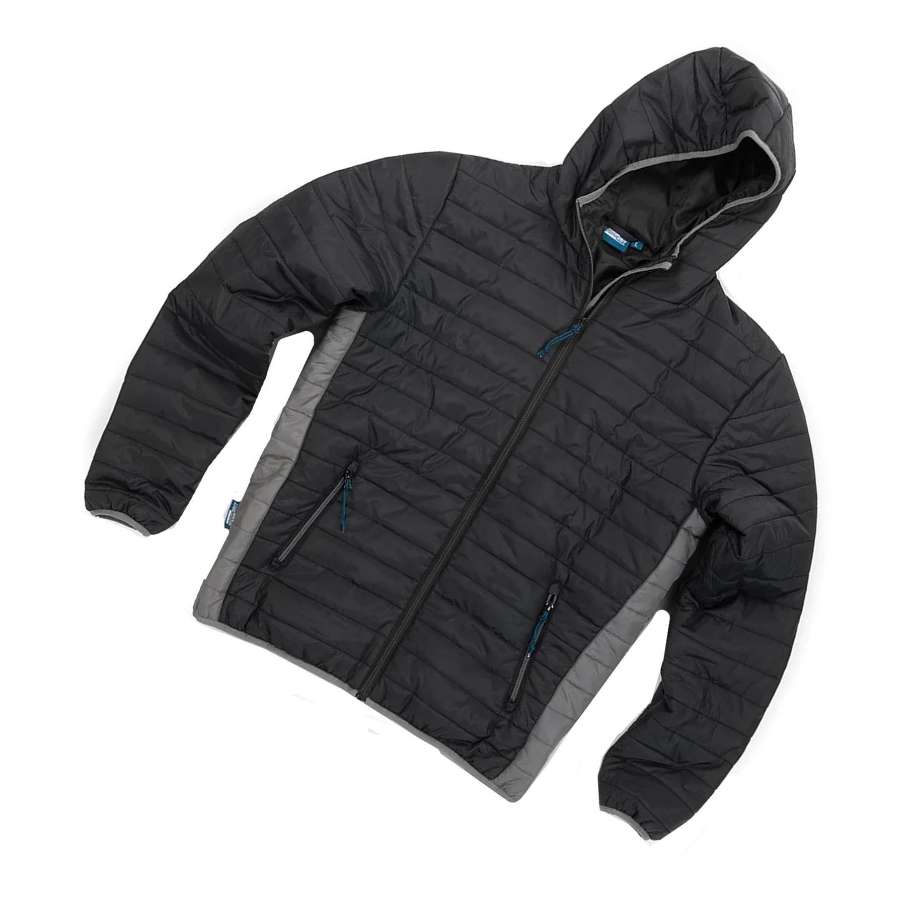 Tough Grit 2-Tone Trade Tech Windproof Jacket Coat Black/Charcoal S