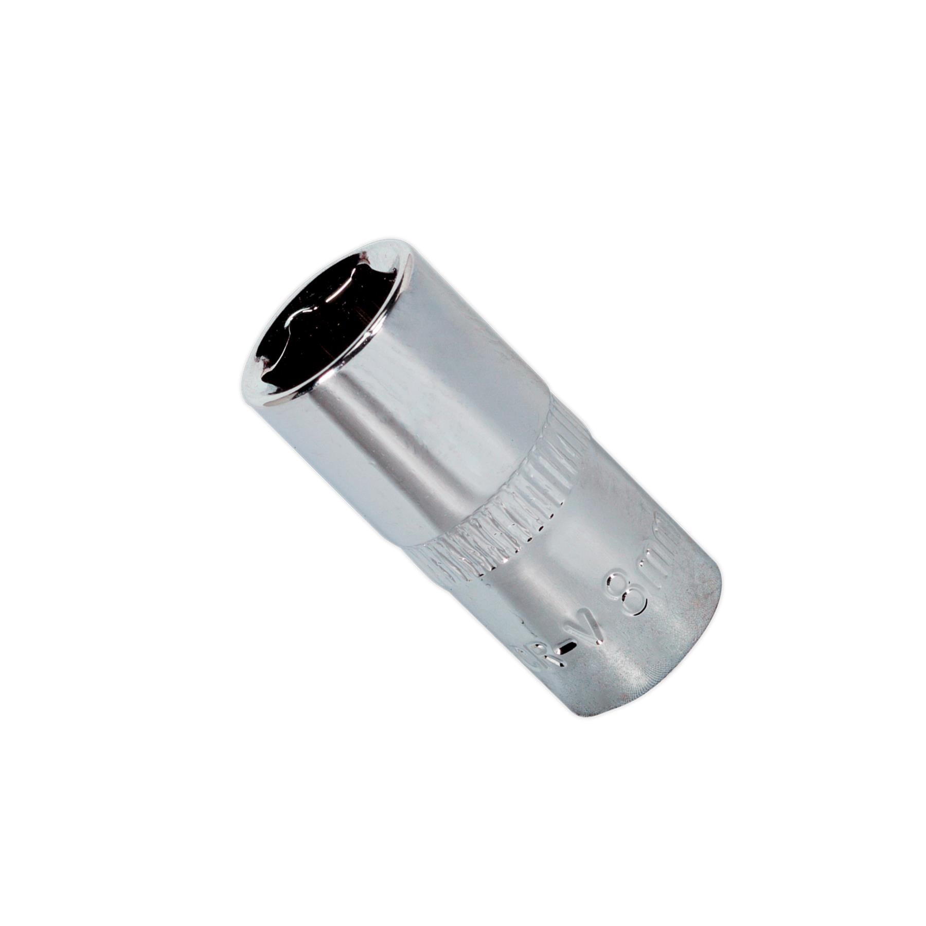 Sealey WallDrive Socket 8mm 1/4"Sq Drive Fully Polished
