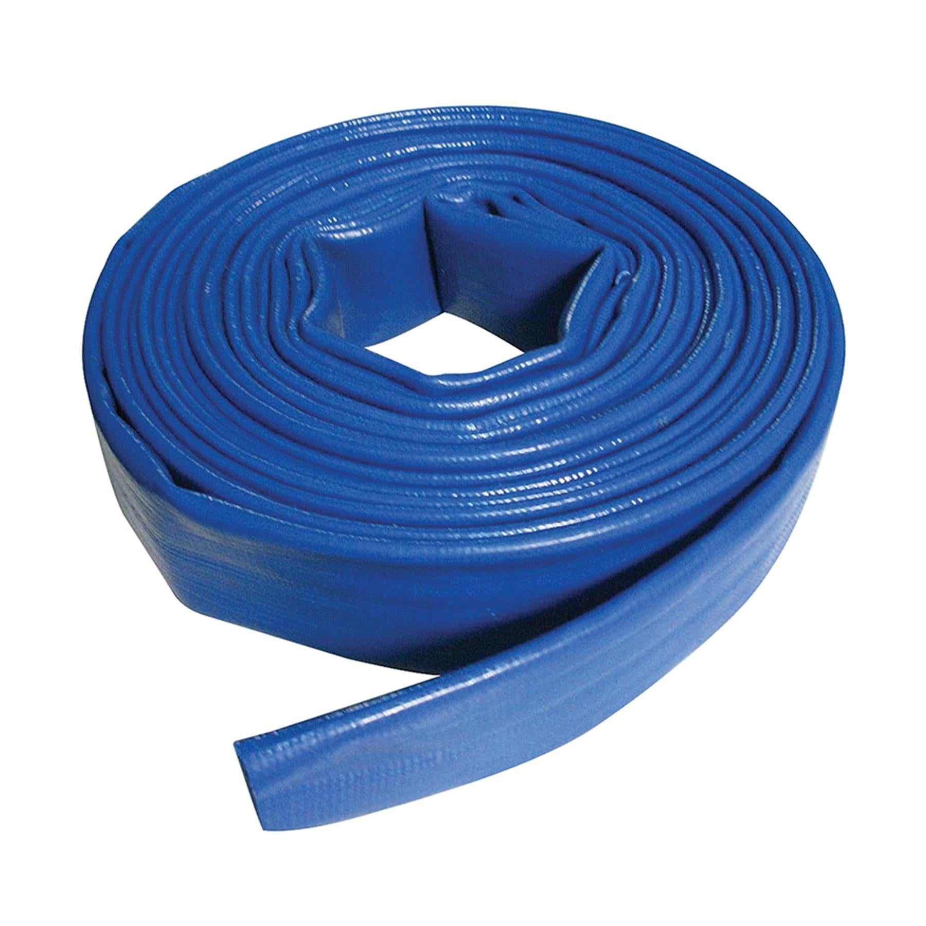 Blue Layflat Water Delivery Hose 10M X 32mm Discharge Pump Irrigation