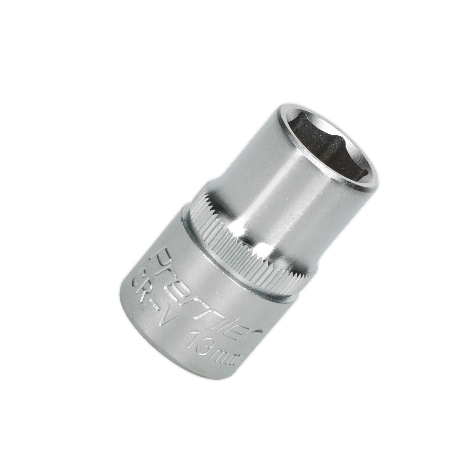 Sealey WallDrive® Socket 13mm 1/2"Sq Drive Chrome Vanadium Steel