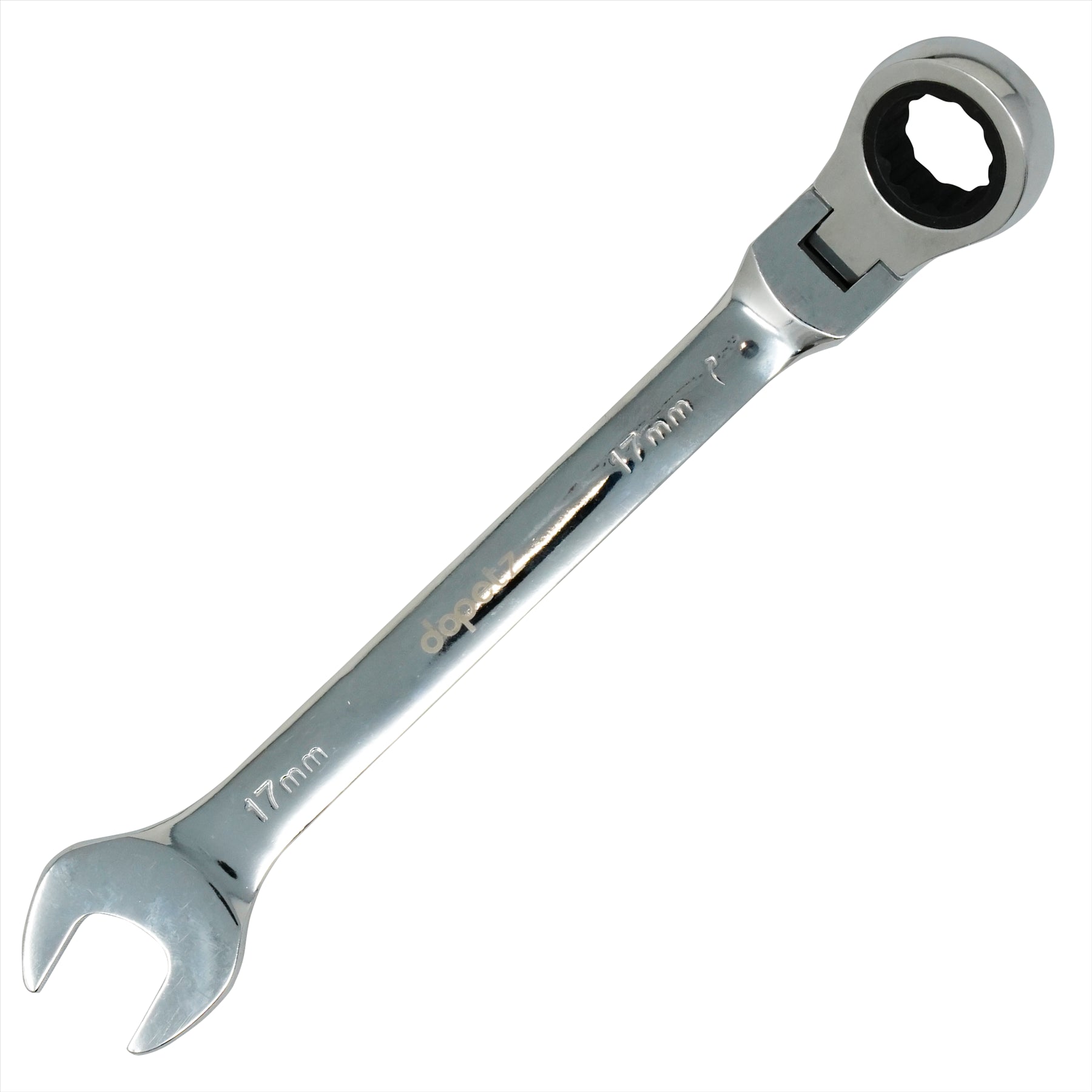Flexible Head Ratchet Metric Spanner