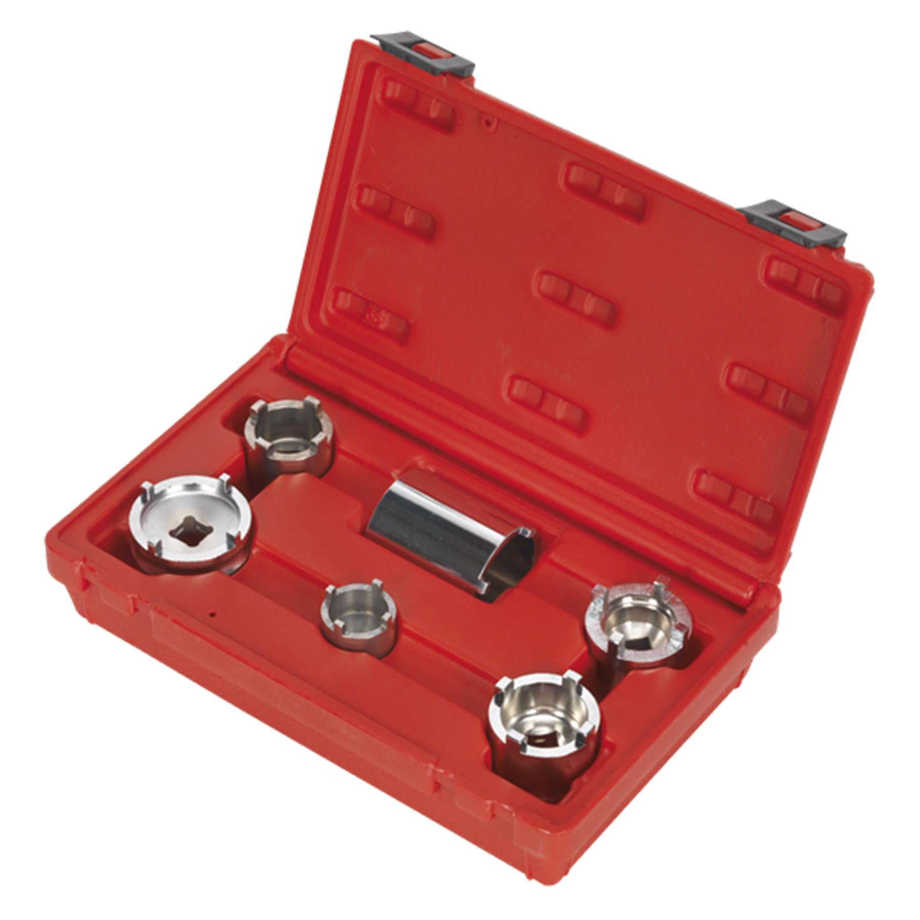 Sealey Motorcycle Swingarm Locknut Set 6pc