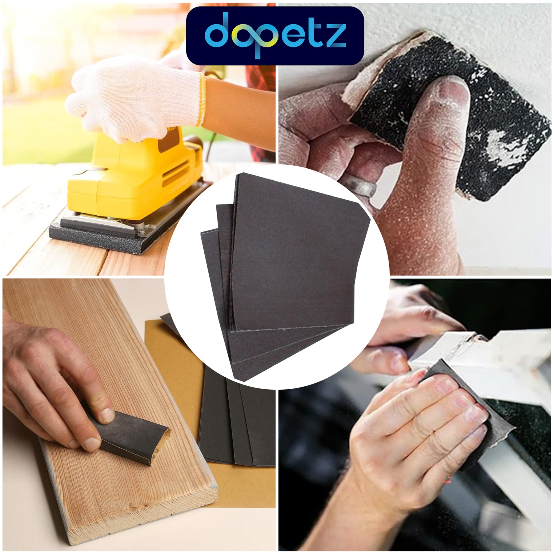 Emery Cloth Abrasive Sandpaper Sheets 230x280mm 60 100 150 Grit 10 Pack