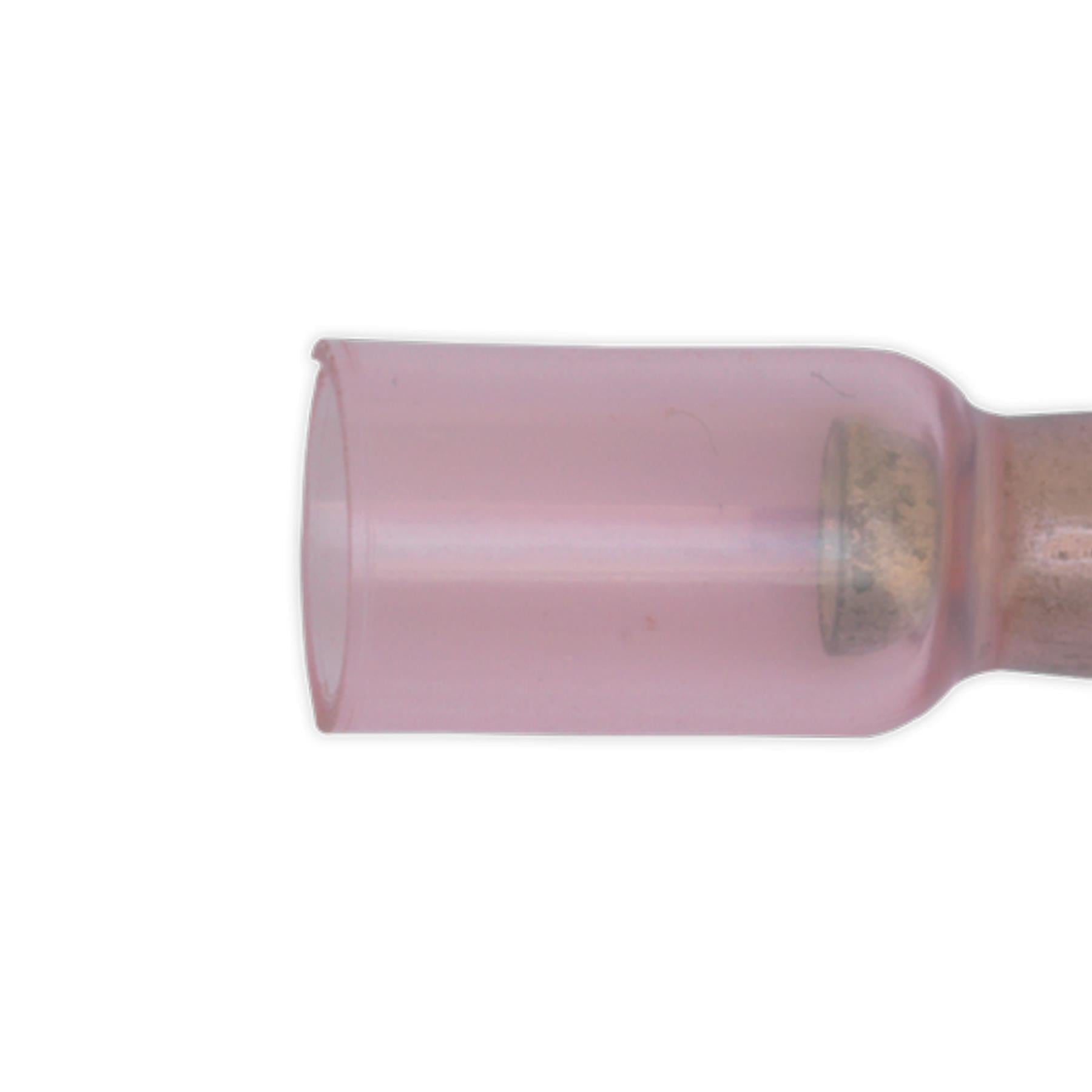 Sealey Heat Shrink Push-On Terminal 6.3mm Male Red Pack of 25