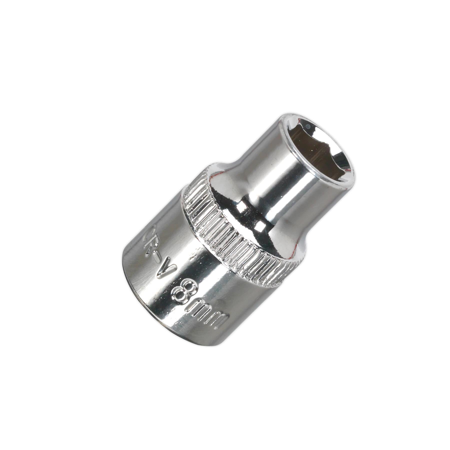 Sealey WallDrive Socket 8mm 3/8"Sq Drive Fully Polished