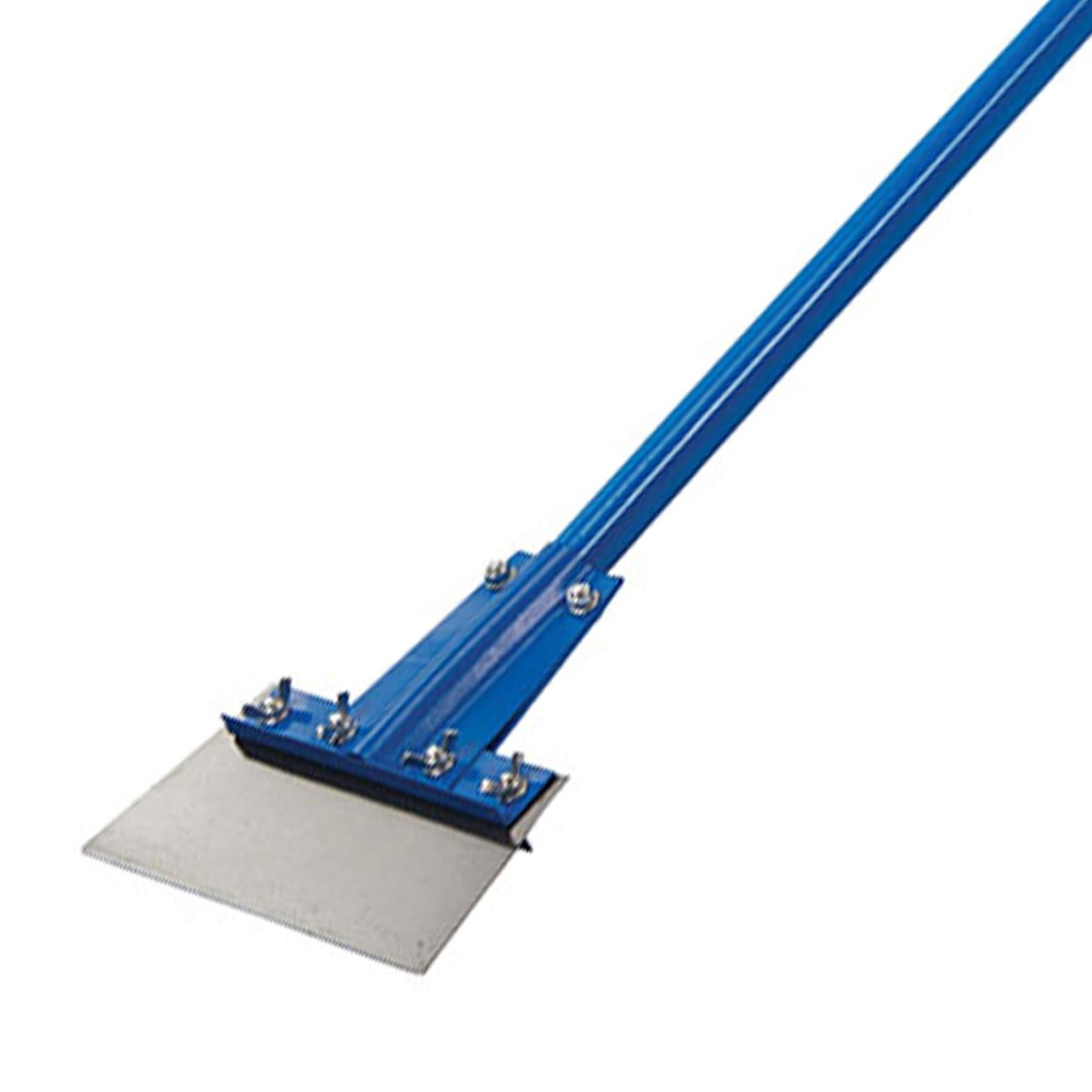 Floor Scraper Fibreglass Handle With Sprung Steel Blade 200mm Wide/1350mm Handle