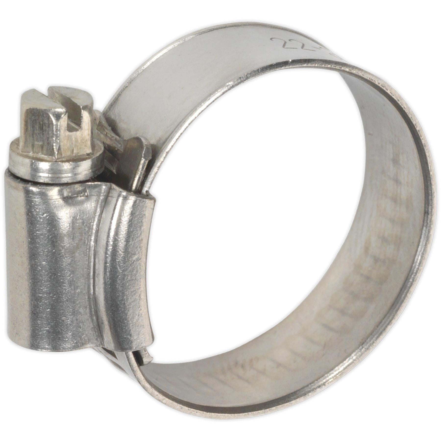 Sealey Hose Clip Stainless Steel 22-32mm Pack of 10