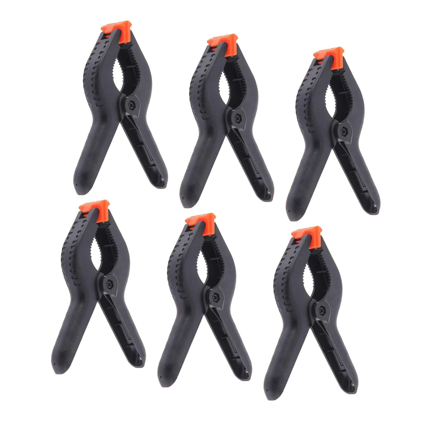 6 x 6" Strong Plastic Spring Clamps Market Stall Clips Nylon Large Tarpaulin