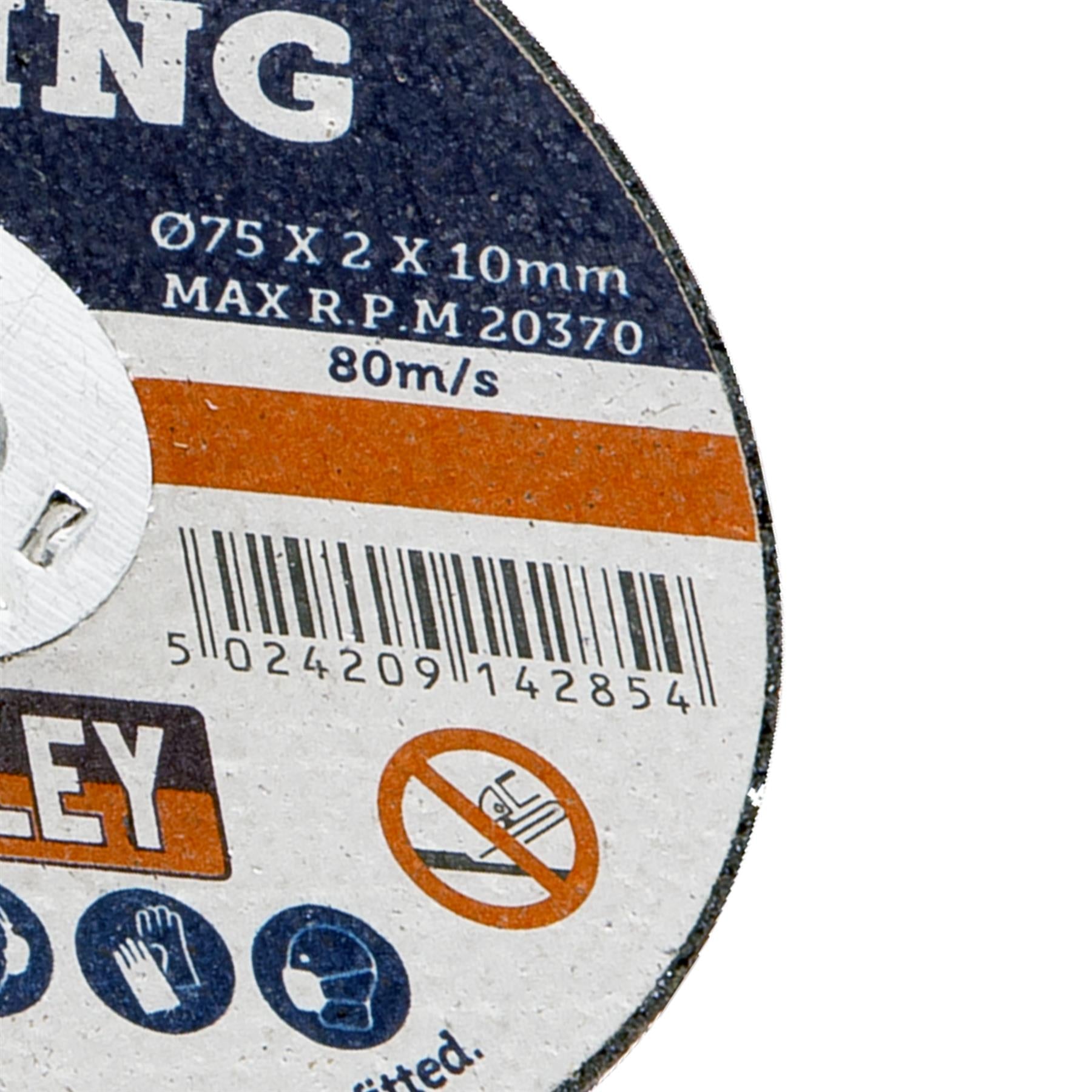 Sealey Cutting Disc 75 x 2mm 10mm Bore Grinding and cutting power tools