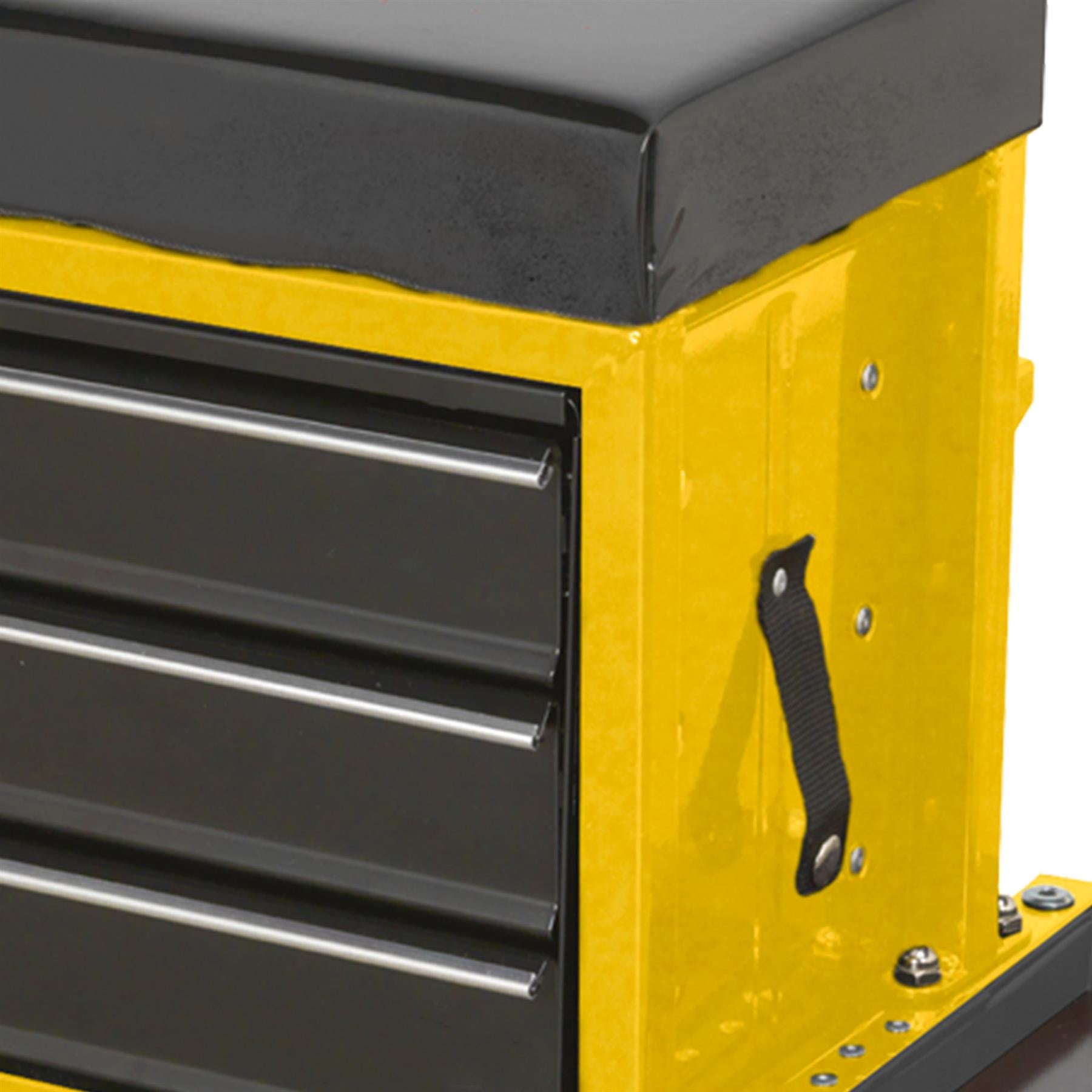 Sealey Mechanic's Utility Seat & Toolbox - Yellow