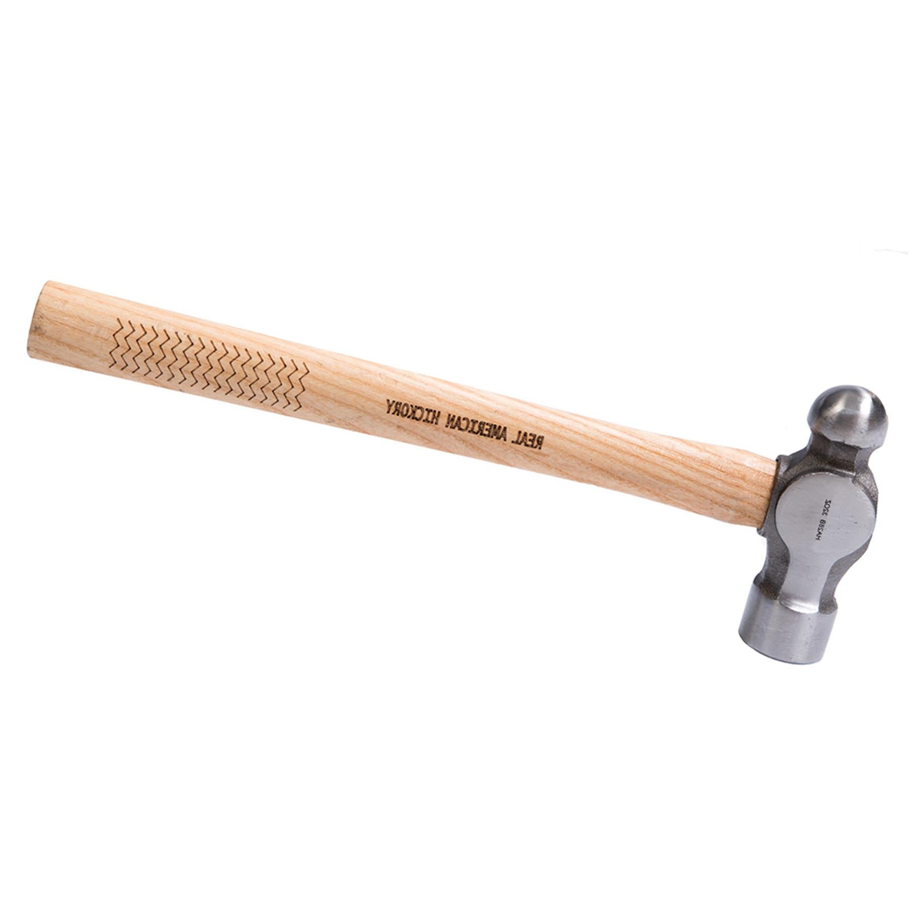Hickory Ball Pein Hammer 32Oz (907G) Strong Forged Steel Metal Punching Riveting