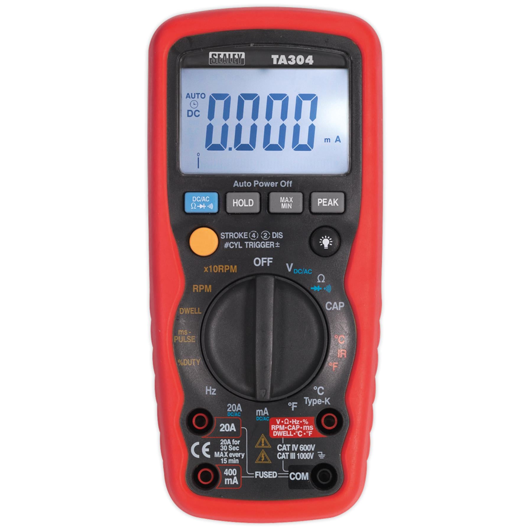 Sealey Digital Automotive Analyser 15-Function with IC/IR