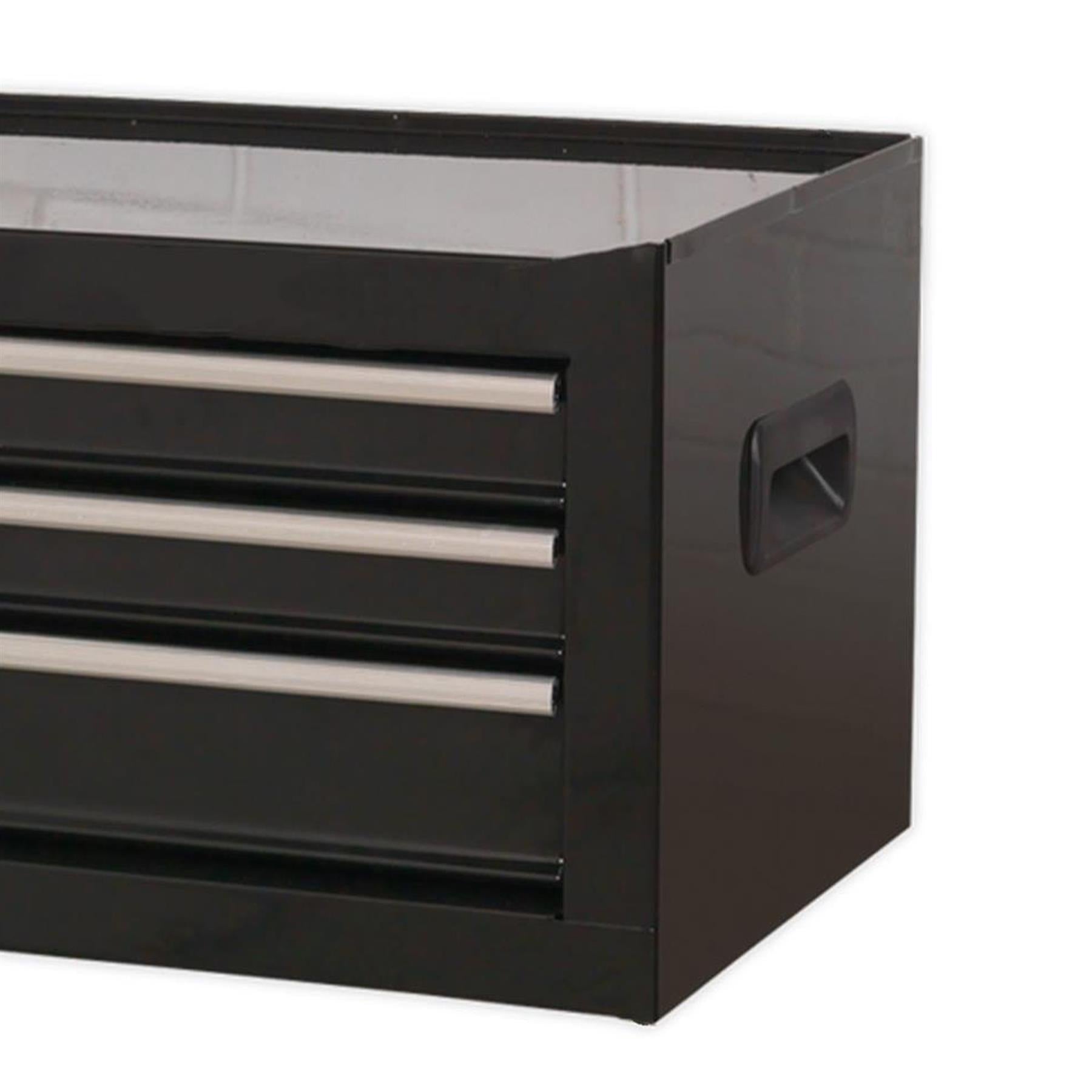 Sealey Mid-Box 3 Drawer with Ball-Bearing Slides - Black