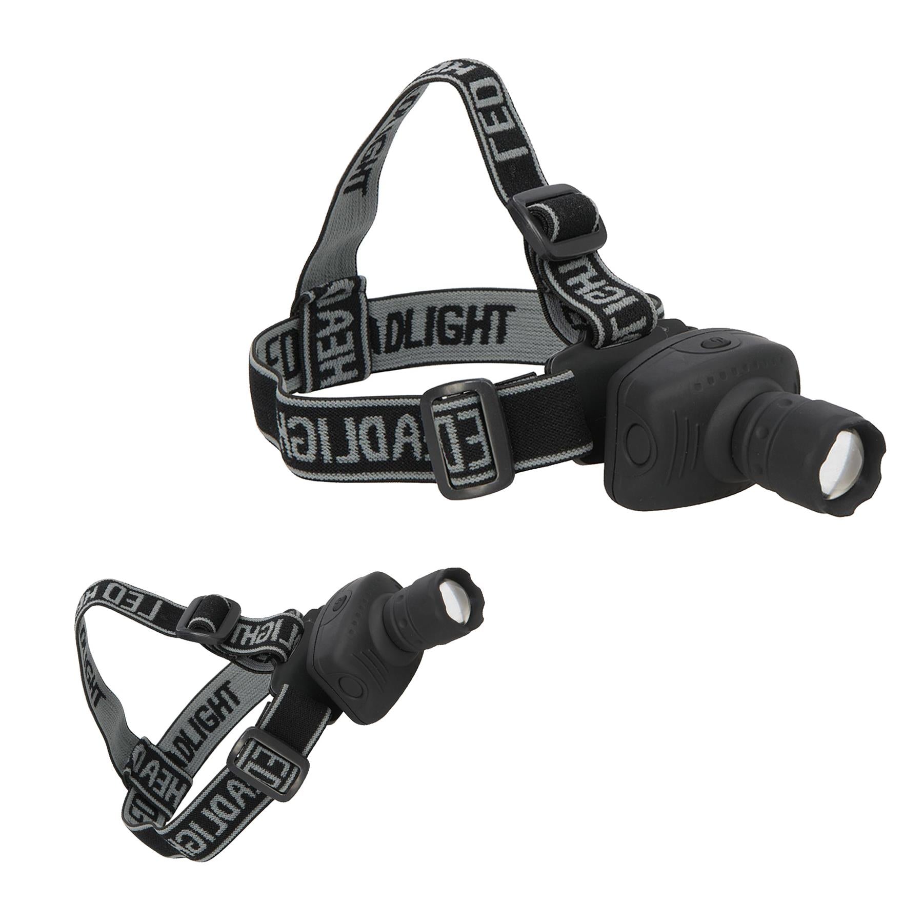 Led Head Torch 1W Powerful Light Rubberised Abs Camping Spot/Floodlight