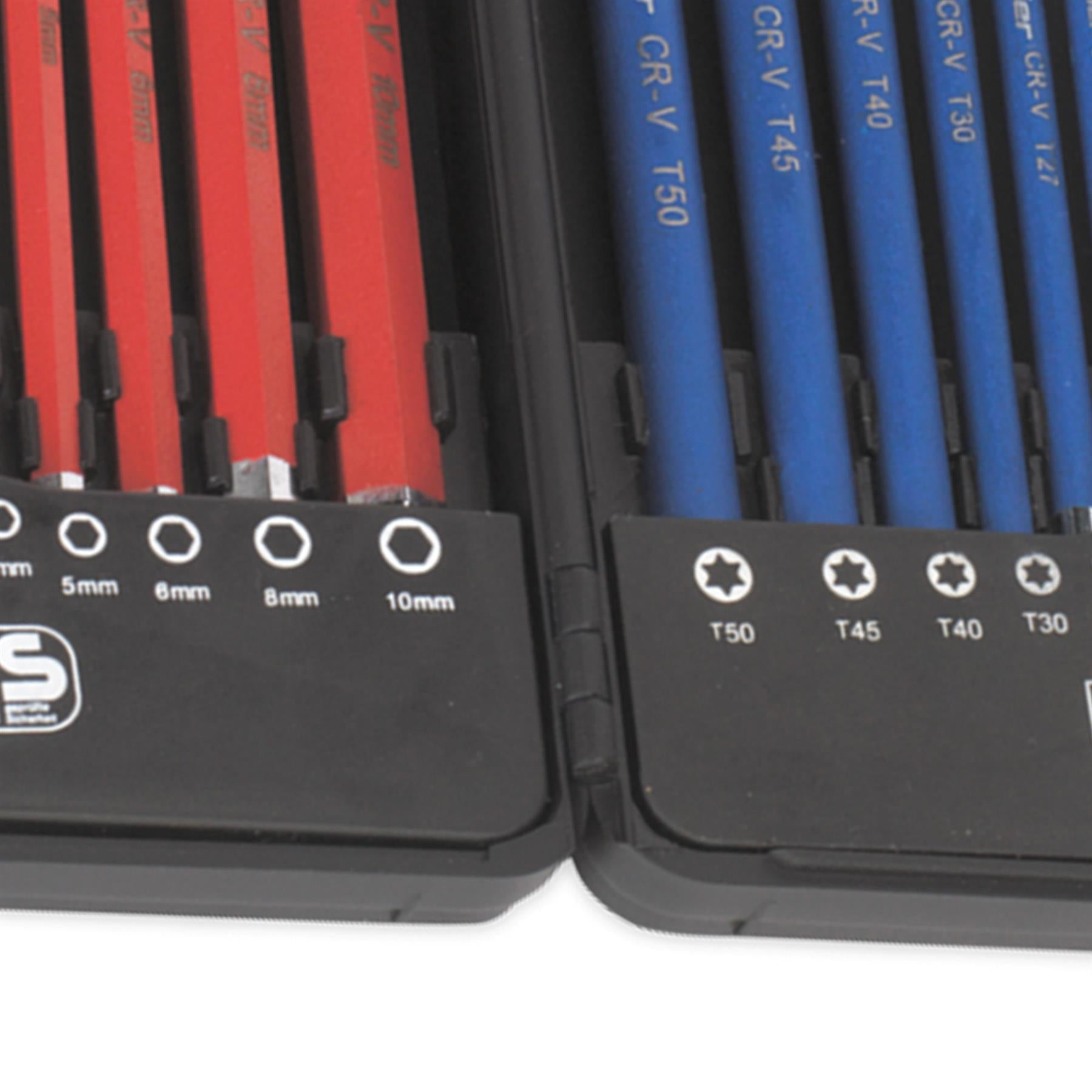 Sealey TRX-Star* & Ball-End Hex Key Set 18pc Long Anti-Slip