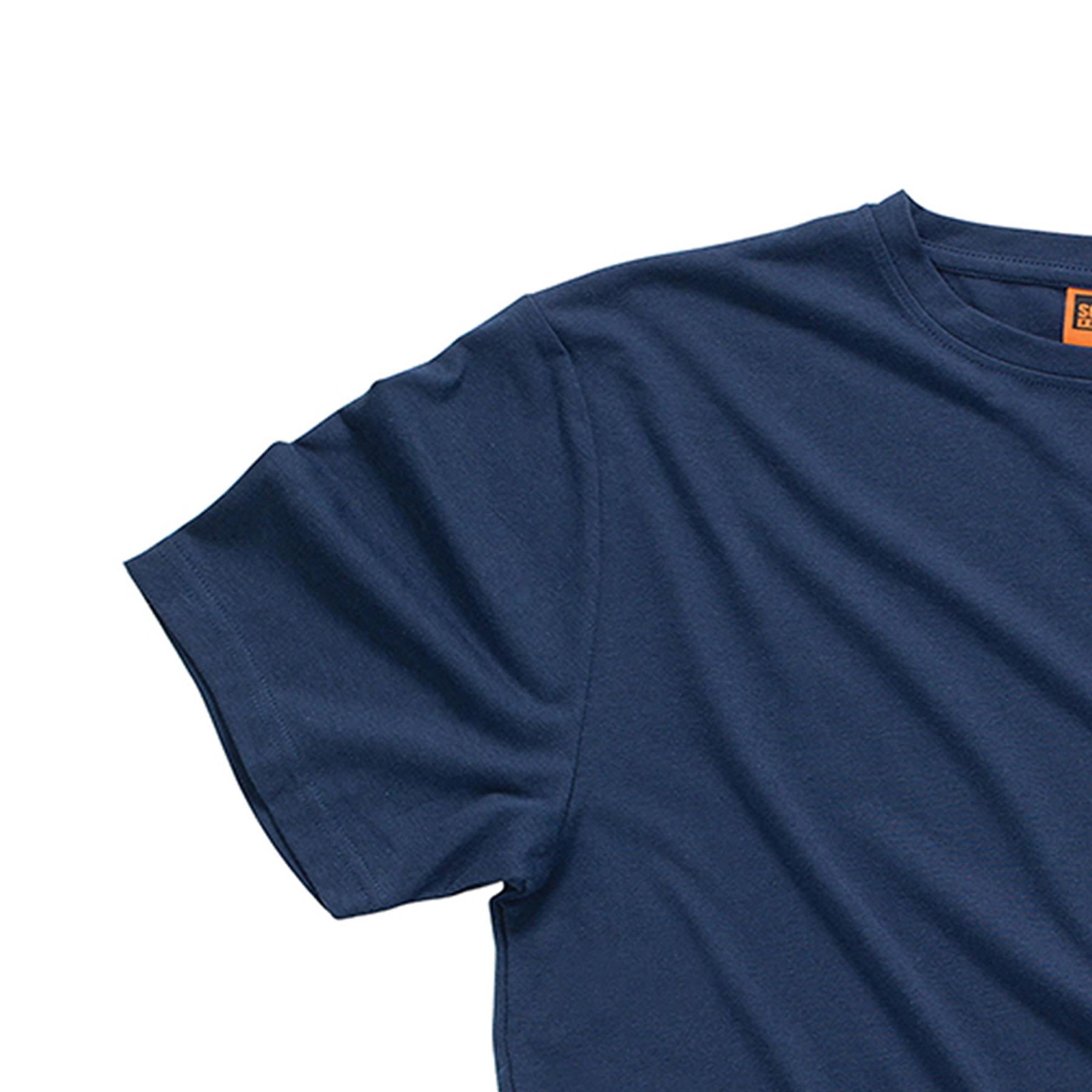 Scruffs Crew Neck T Shirt Short Sleeve Workwear Work Top Navy L