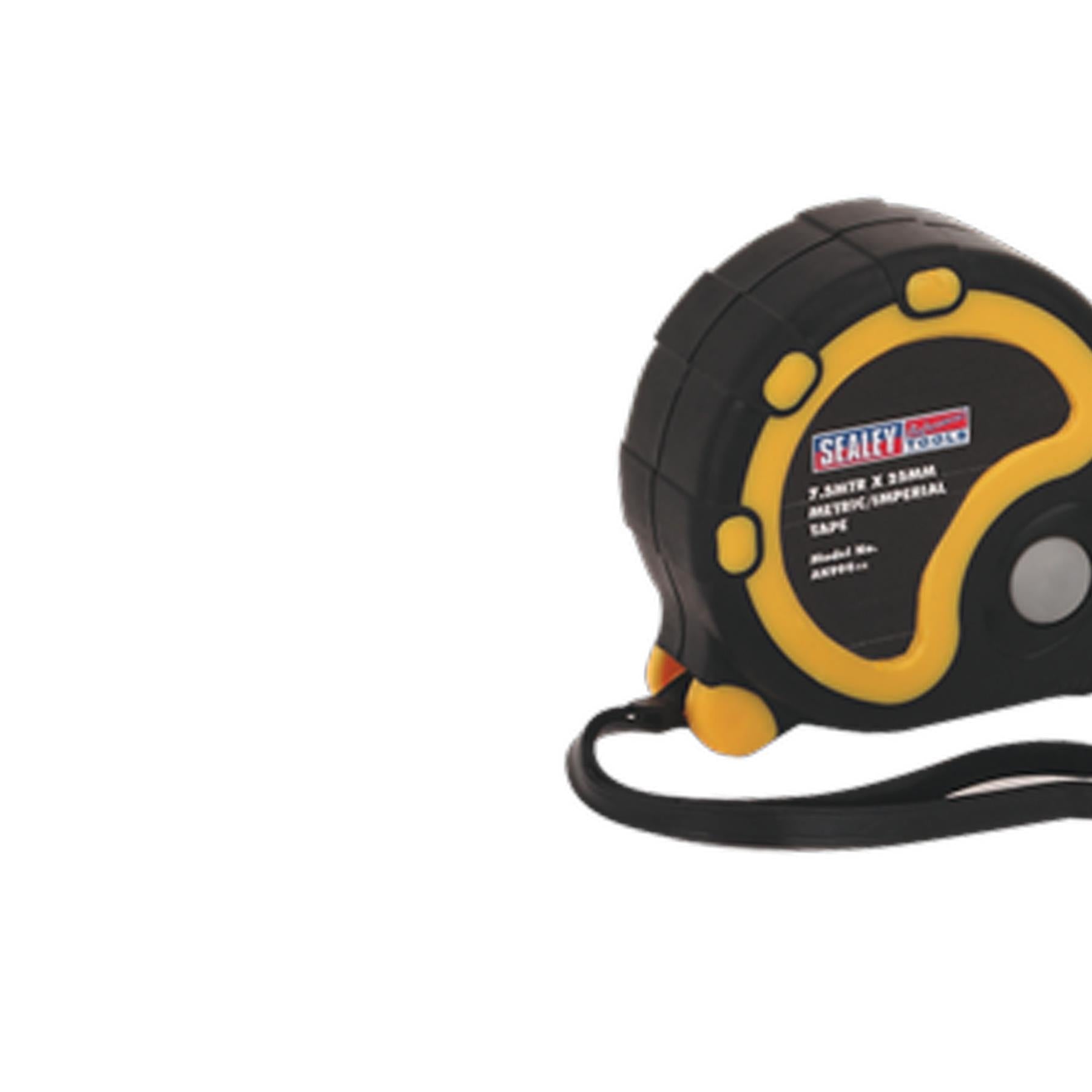 Sealey Rubber Tape Measure 7.5m(25ft) x 25mm Metric/Imperial