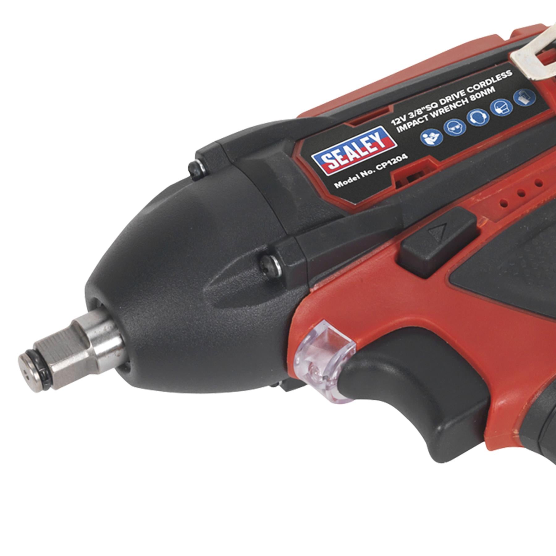 Sealey Impact Wrench 12V 3/8" Sq Drive 80Nm Body Only Garage Workshop