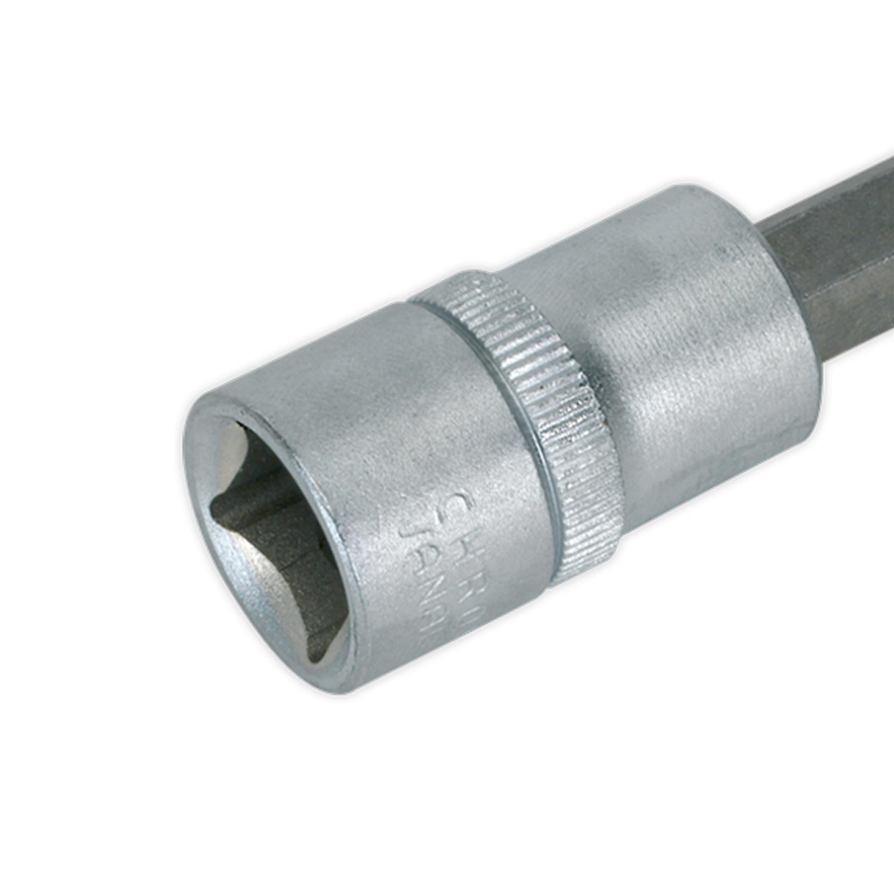 Sealey Hex Socket Bit 7mm Long 1/2"Sq Drive Satin Finish