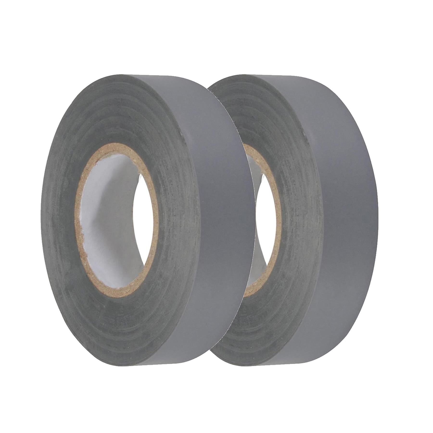 2 x PVC Insulation Electrical Tape Flame Retardent Grey