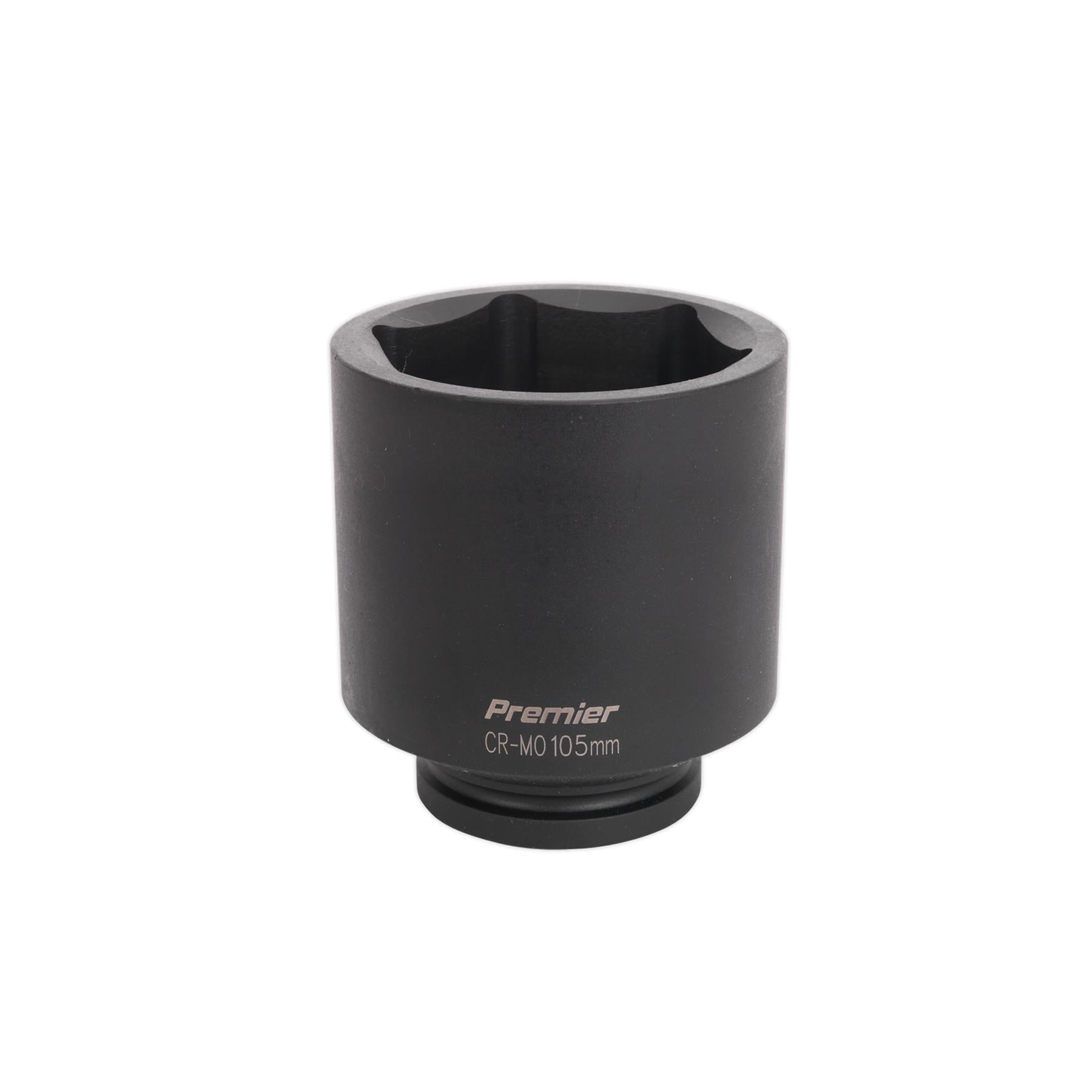 Sealey Impact Socket 105mm Deep 1"Sq Drive Chrome Molybdenum Lifetime Guarantee