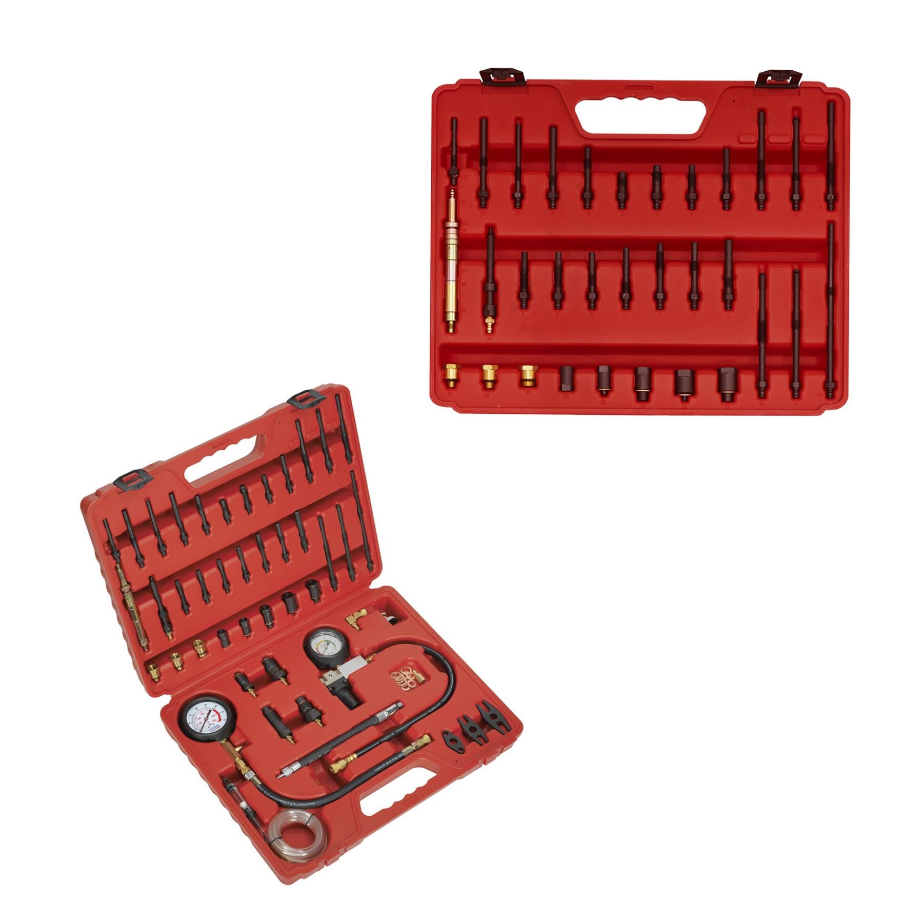 Sealey Diesel & Petrol Compression, Leakage & TDC Kit Quick Connect Fittings