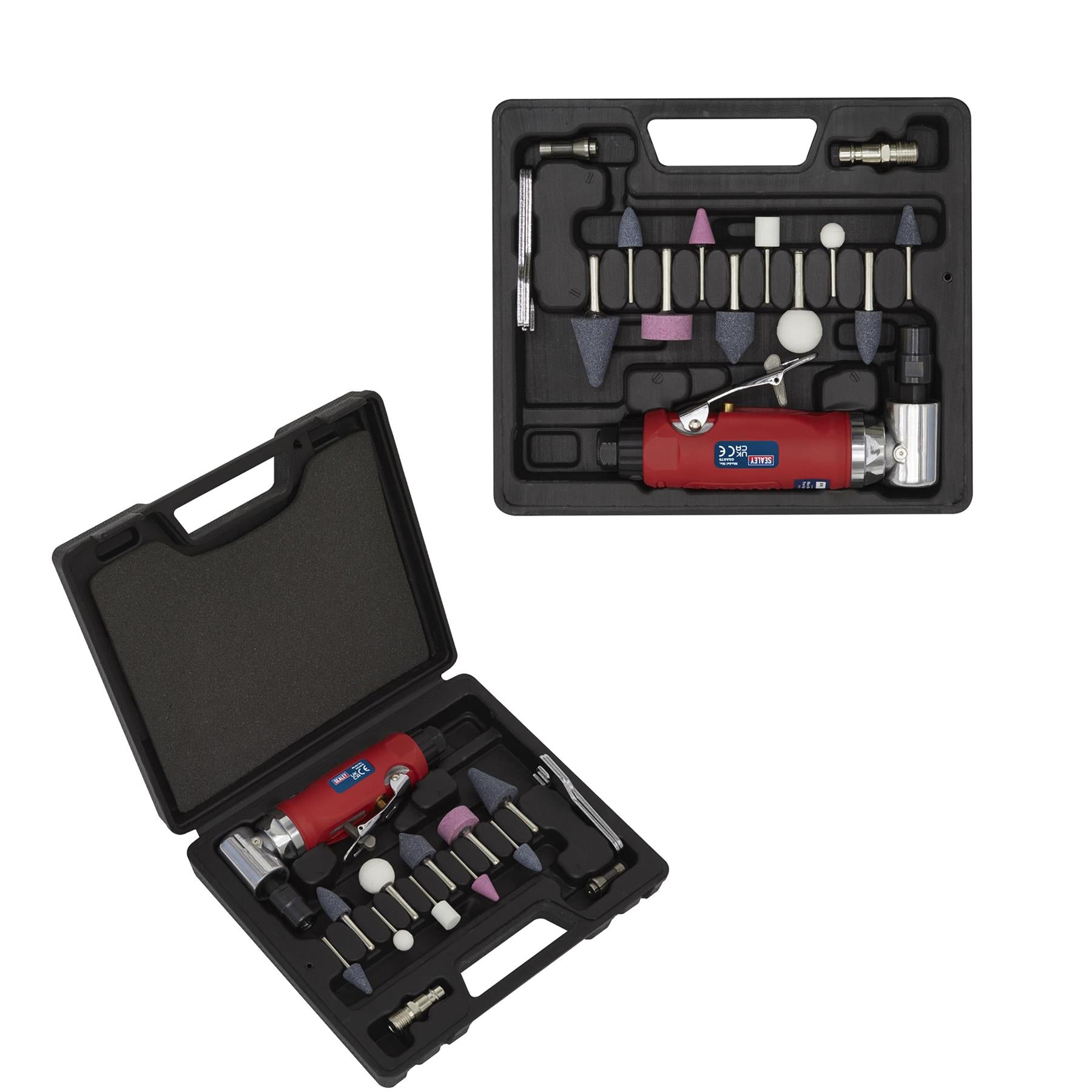 Sealey Air Die Grinder 90 Angle Kit 15pc