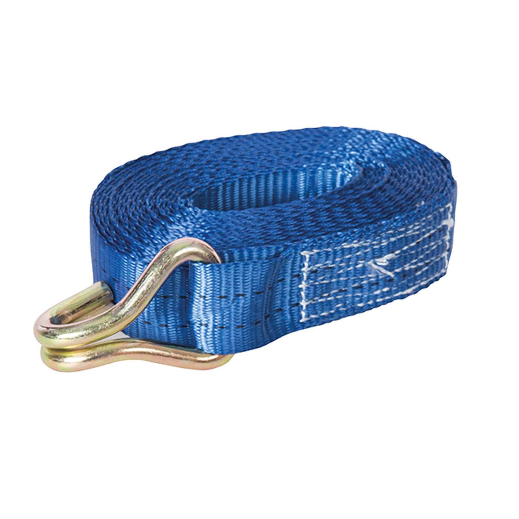 Ratchet Strap 6m x 38mm Pair of Heavy Duty Tie Down J Hook 1950kg