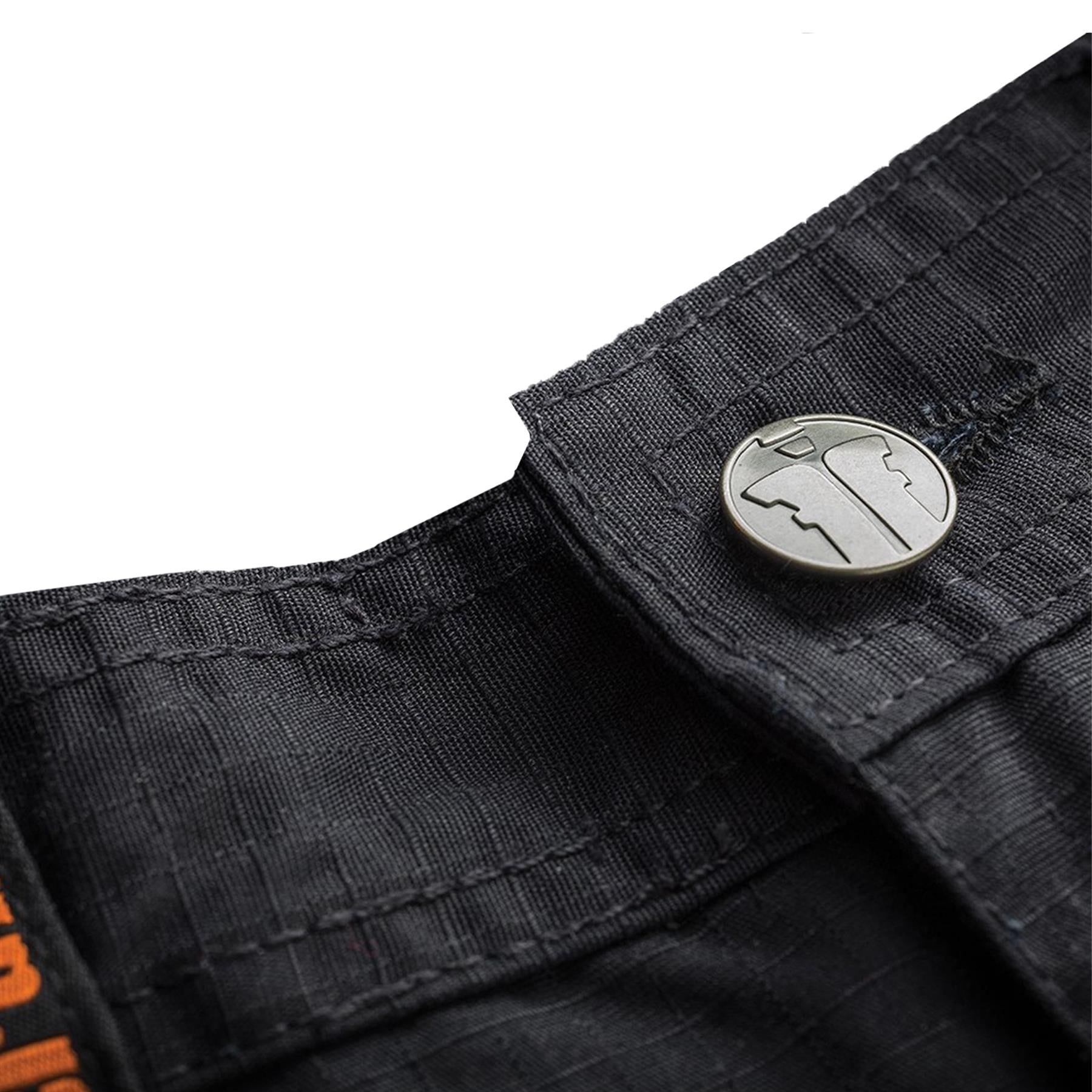 Scruffs Work Shorts Trade Flex Lightweight Slim Fit Hard Wearing Black 28"W