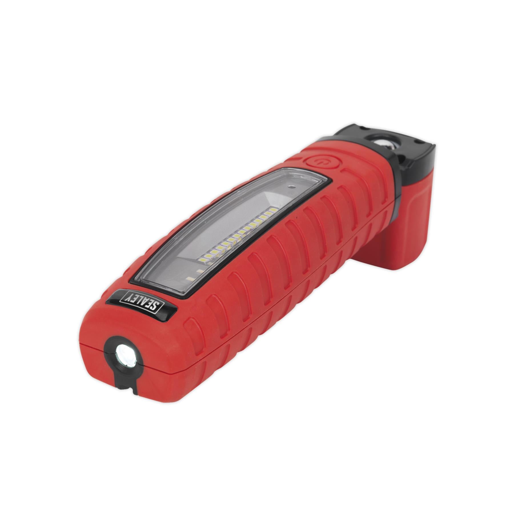 Sealey R/Charge 360 Insp Light 10 SMD LED & 3W SMD LED Red Li-ion