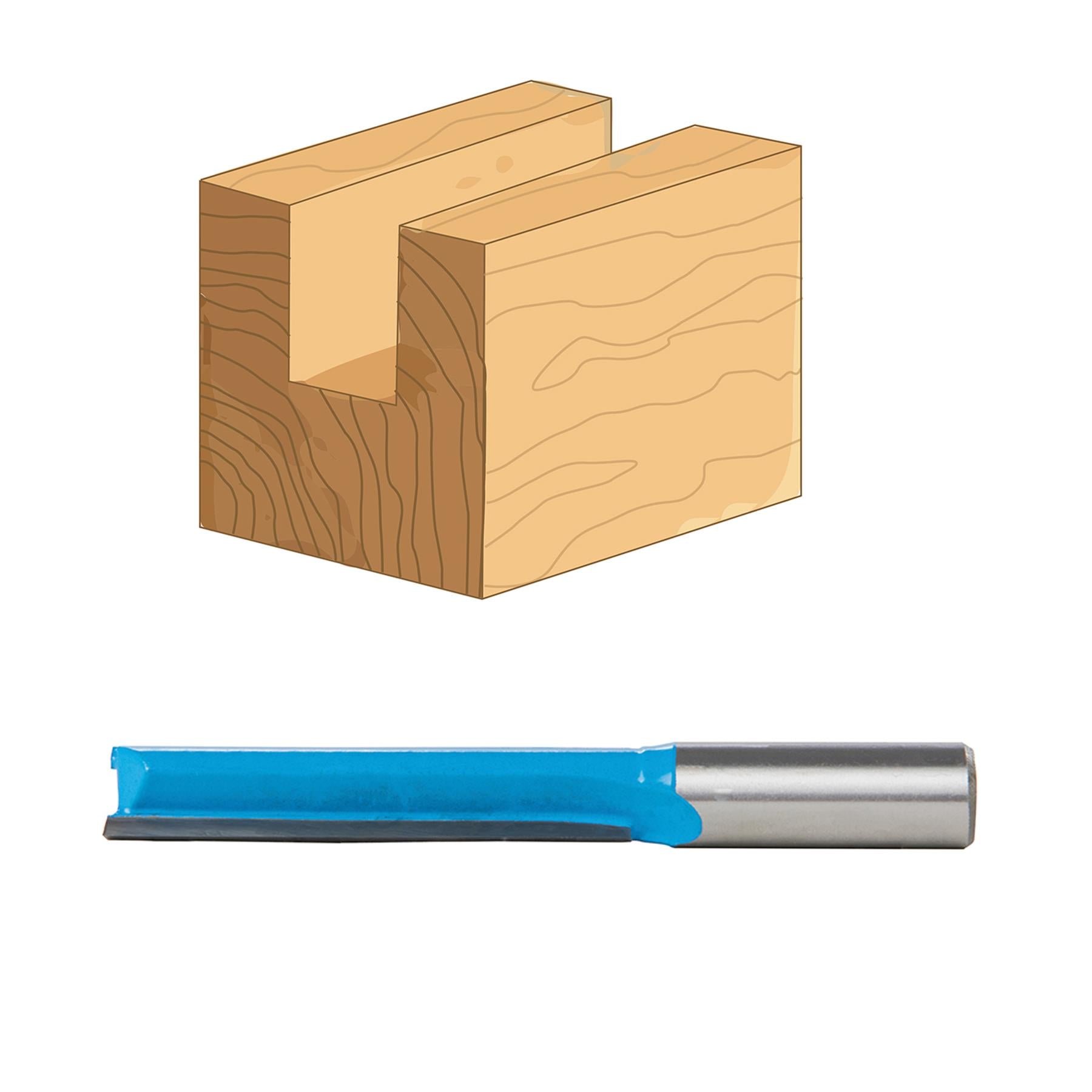 1/2" Straight Imperial Cutter 1/2" x 2-1/2" Cutting Bits Twin Flute Kitchen