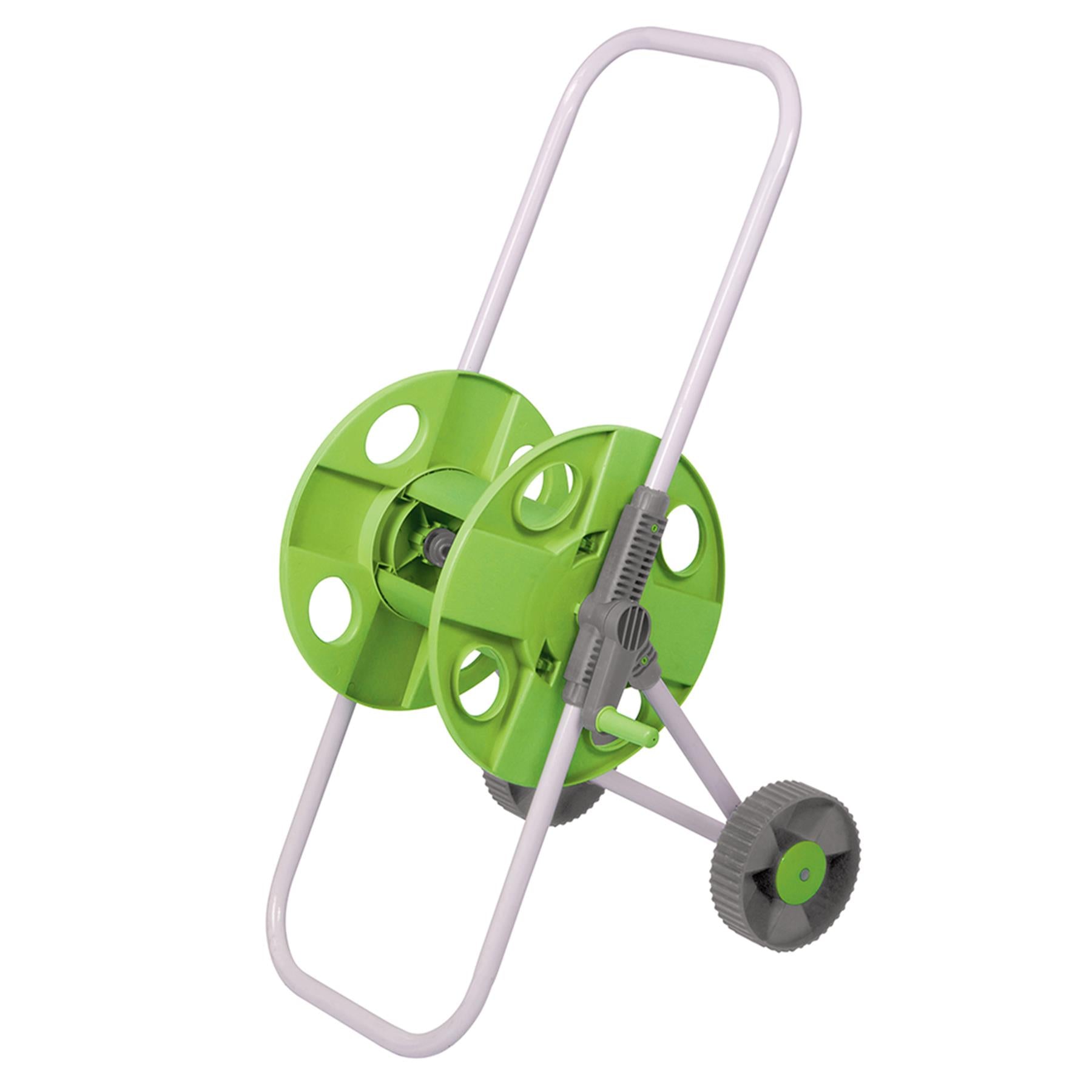 Wheeled Lightweight Garden Hose Pipe Reel Cart 45M Capacity Easy To Wheel