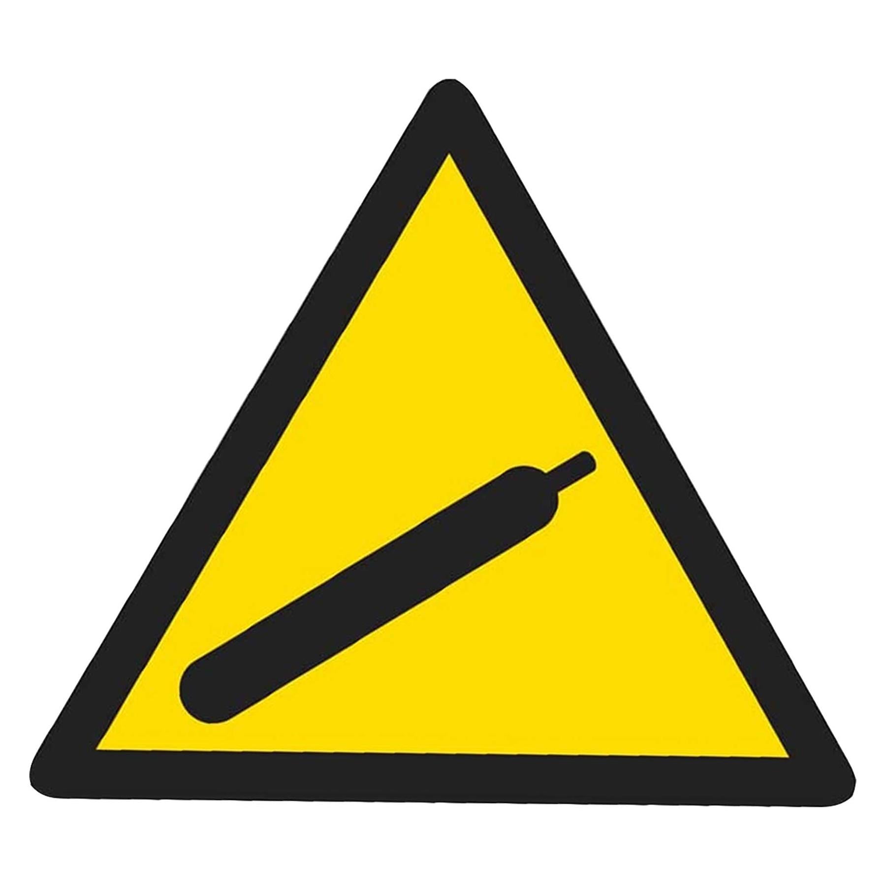 Warning Safety Sign - Danger Propane Cylinders - Self-Adhesive Vinyl
