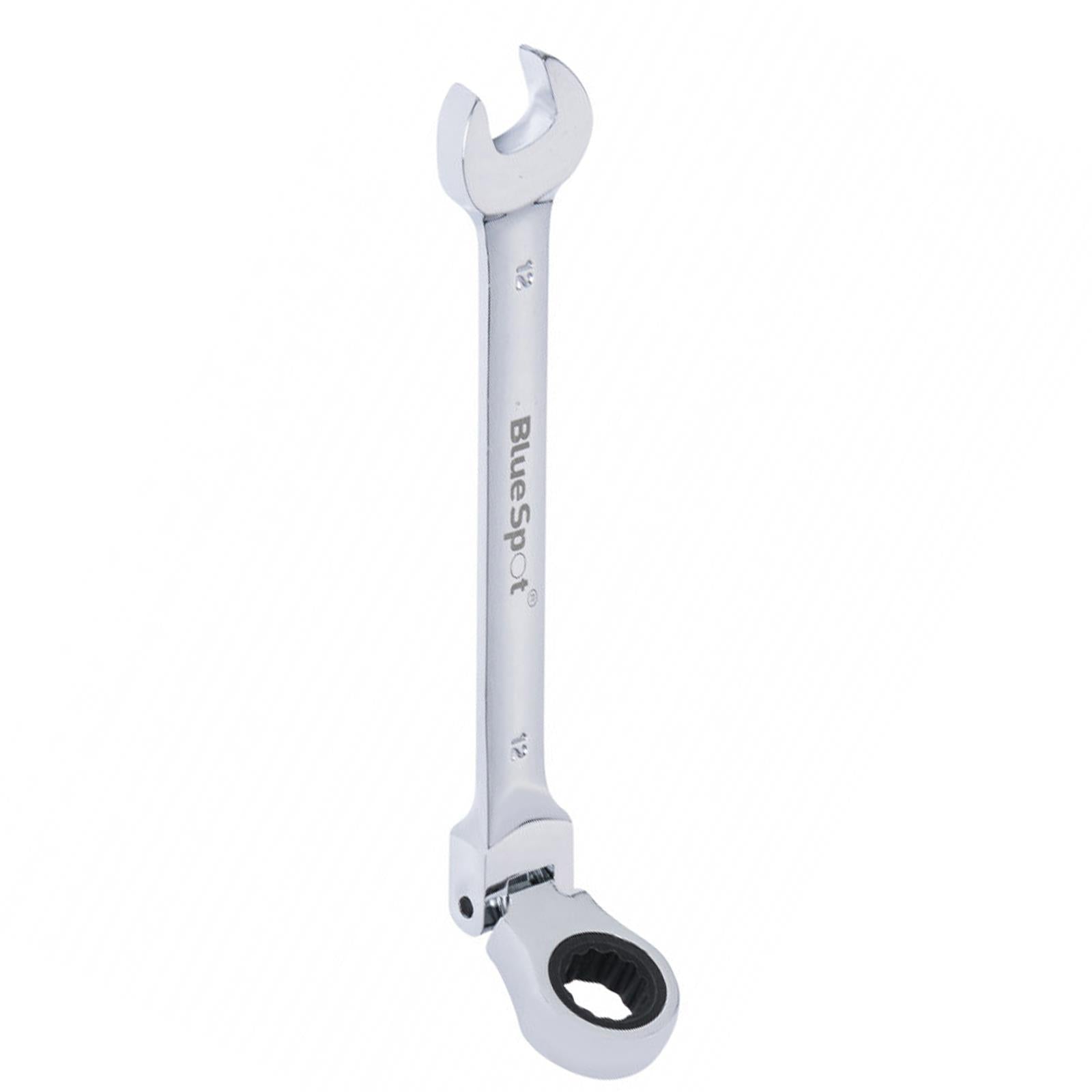 BlueSpot Ratchet Spanner Combination Flexible Head Wrench Metric 12mm
