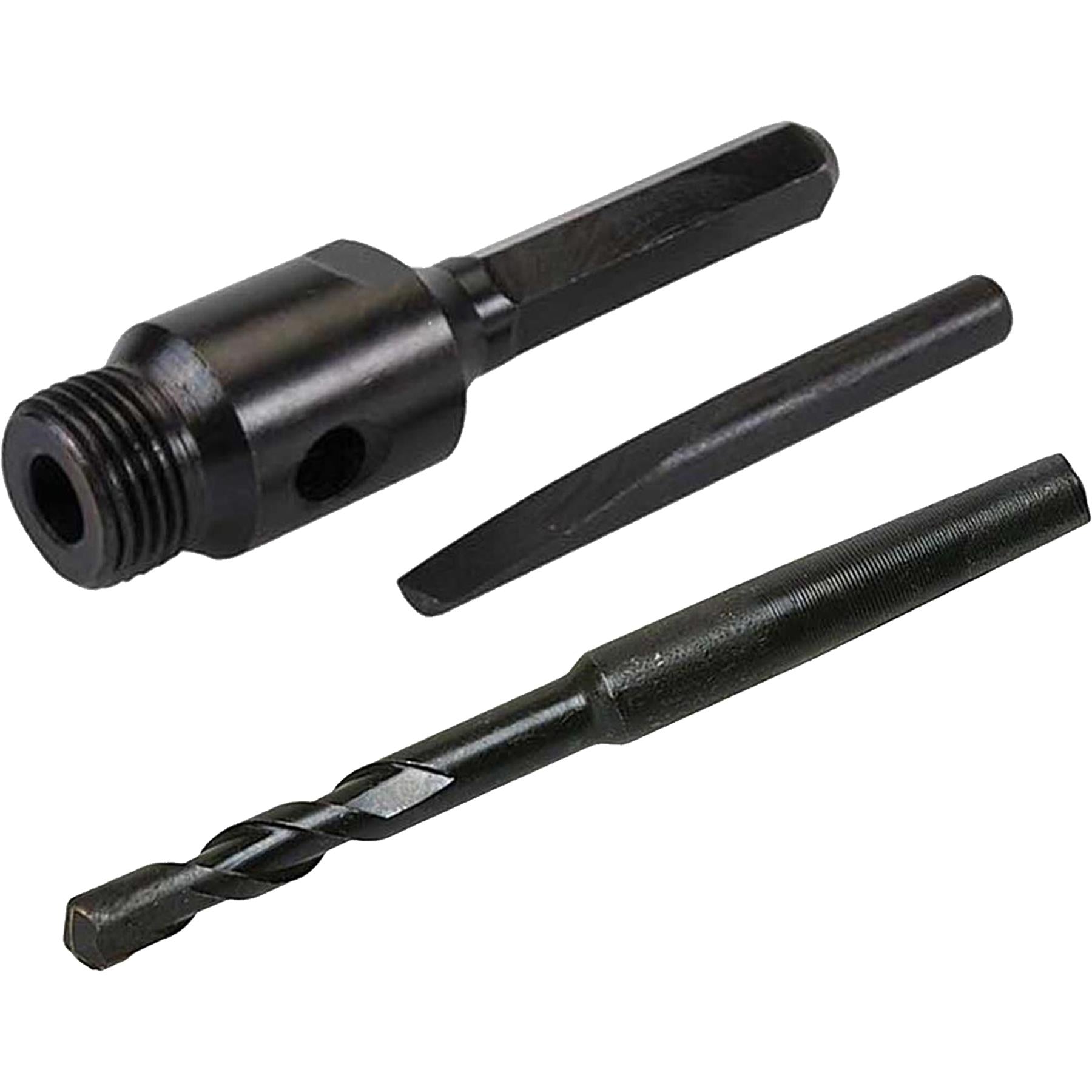 TCT Core Drill Bit 110mm Hole Saw Masonry Stone Brick Hex 110mm Extensions Pilot