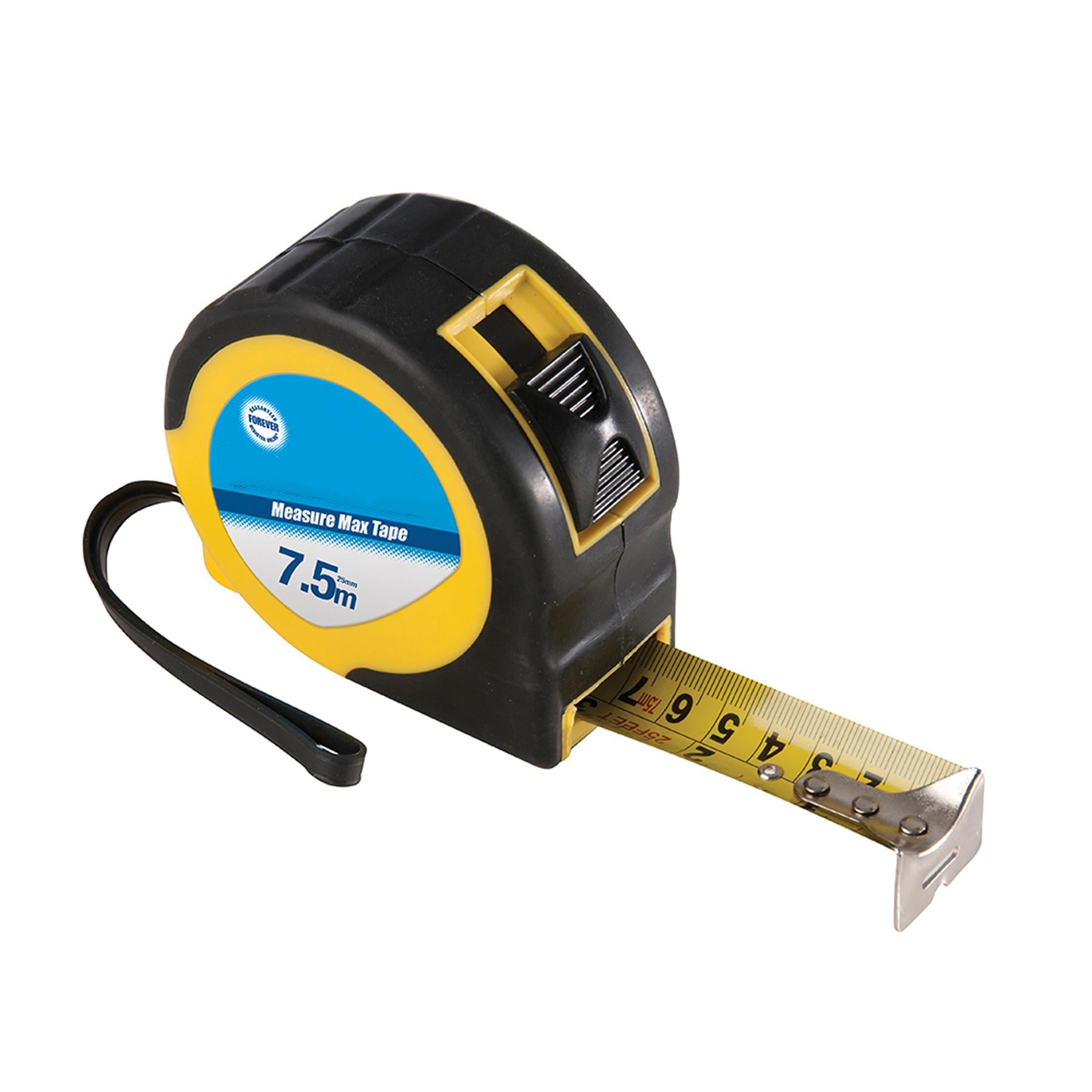 Clearance 7.5m X 25mm Features Blade Lock Tape Measure Heavy Duty