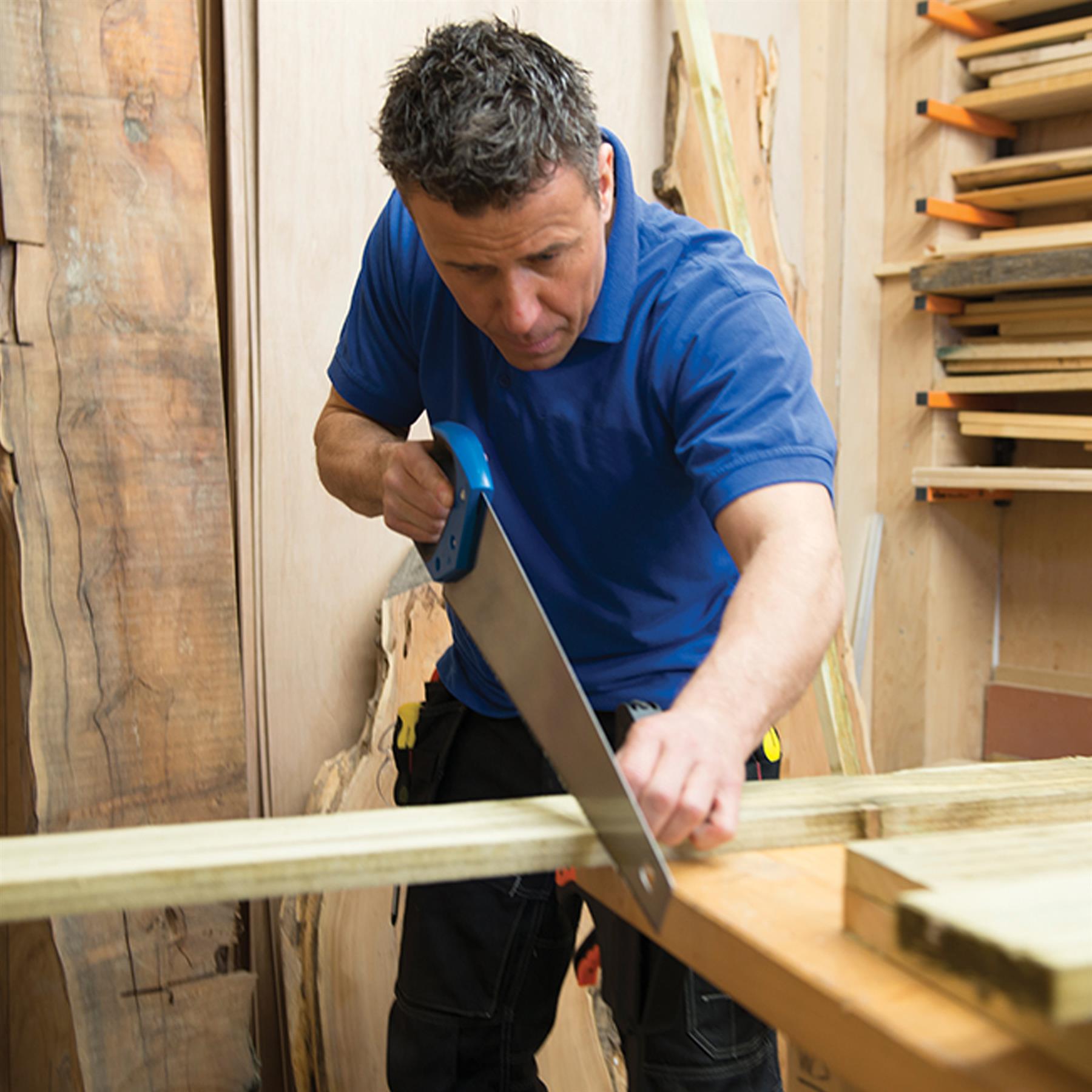 Hardpoint Saw 550mm 7Tpi Wood Timber Cutting Hand Saw Woodwork Carpentry DIY