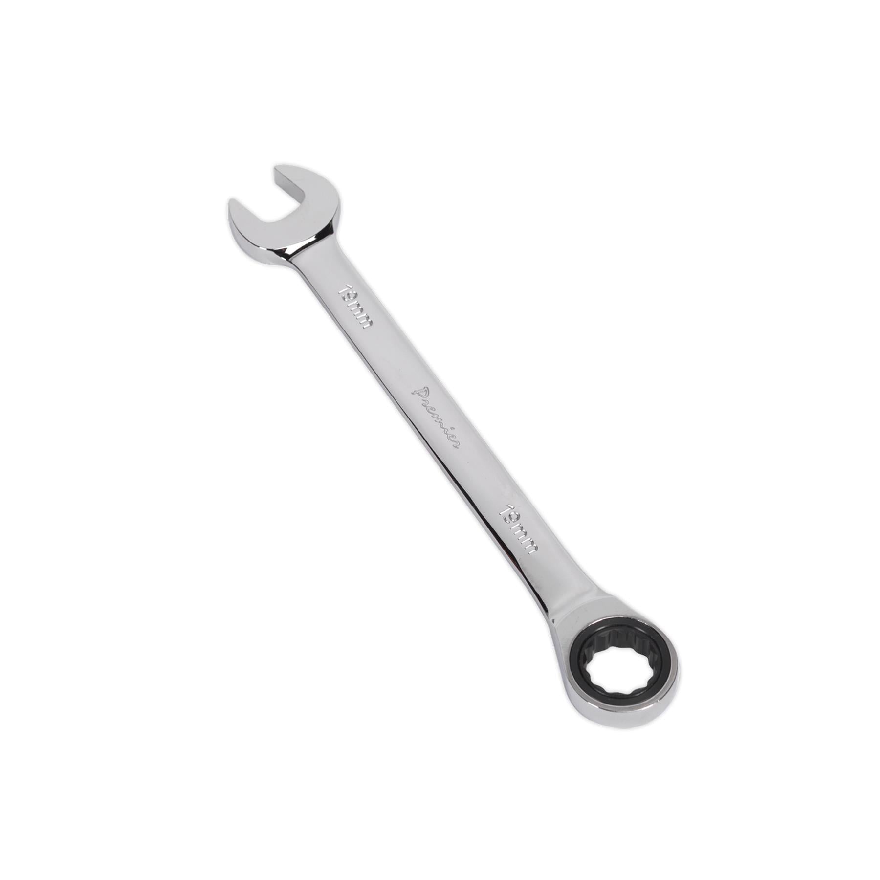 Sealey Ratchet Combination Spanner 19mm Chrome Vanadium Steel
