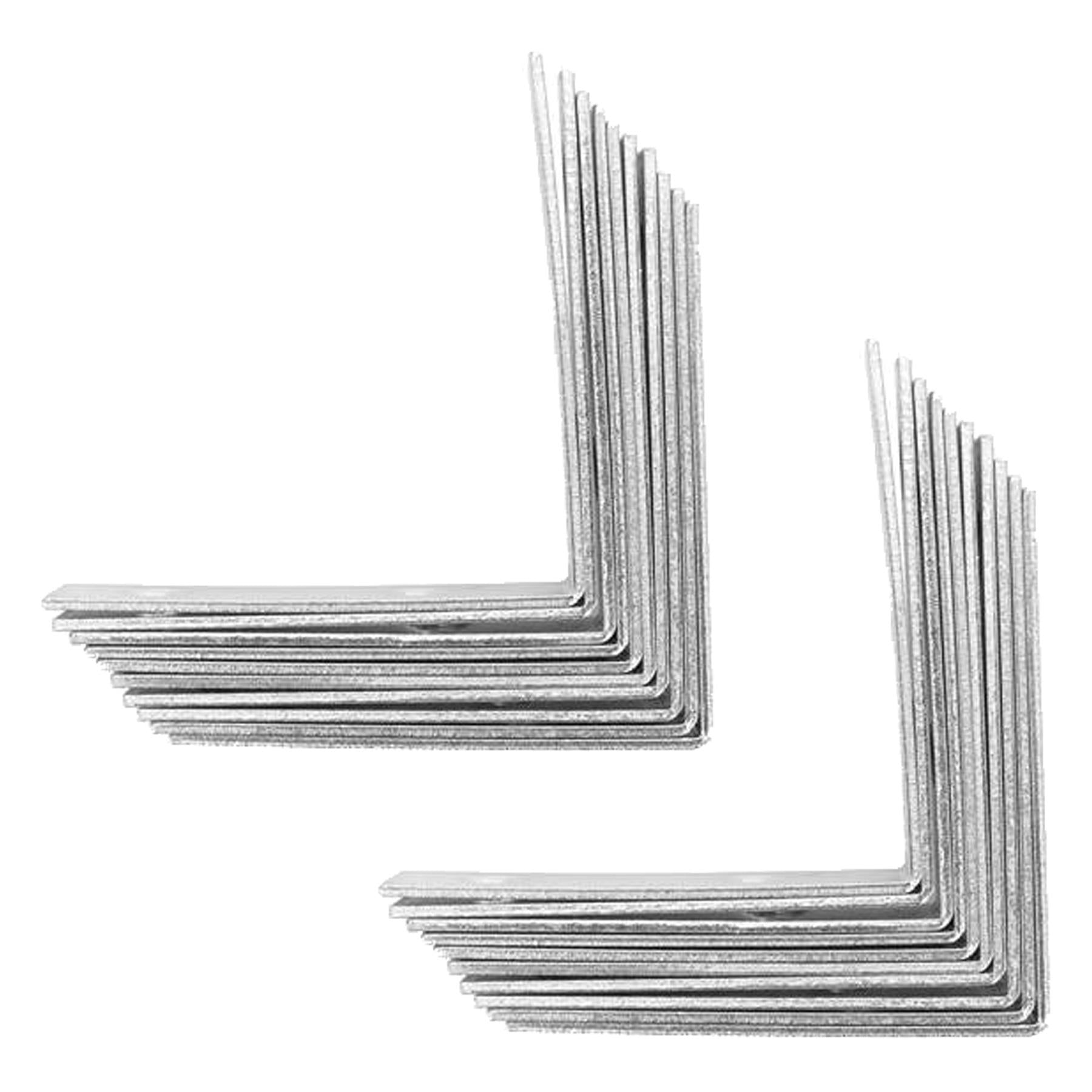 Metal Angle Brackets 90 Degree Corner Braces for shelf fence 20PC