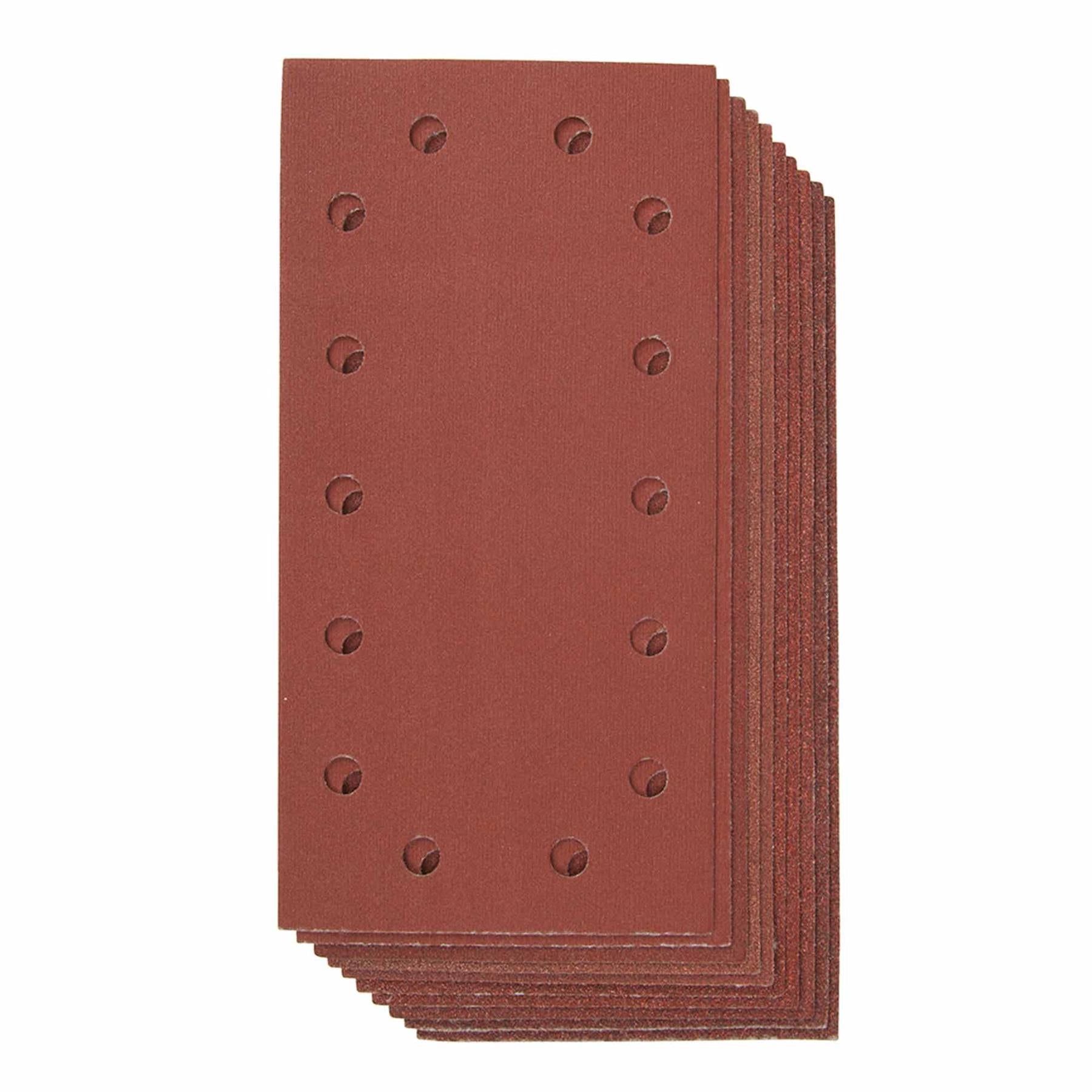 Hook & Loop 1/2 Punched Sanding Sheets 10Pk 60 80 120 240 Grit Brand New