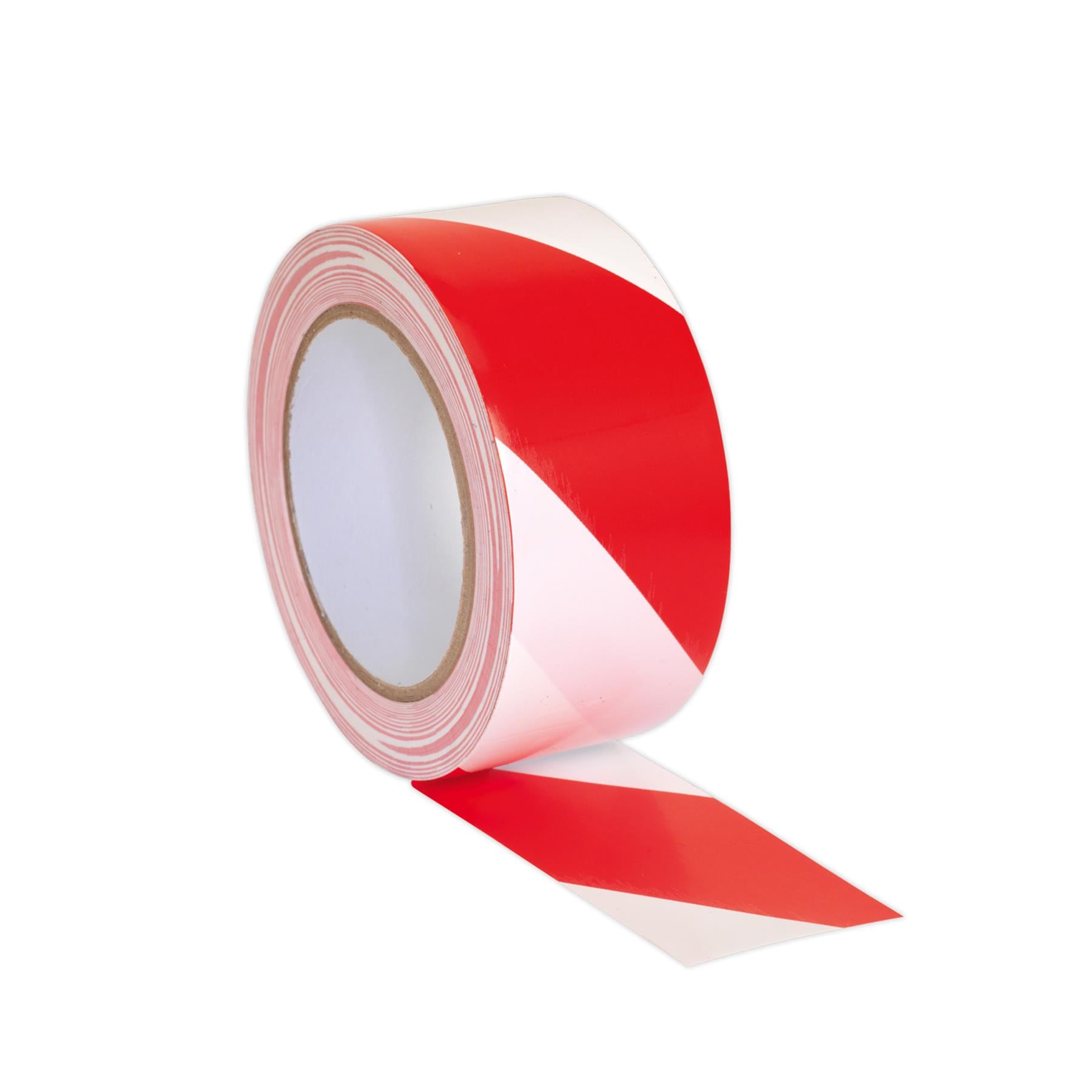 Sealey Hazard Warning Tape 50mm x 33mtr Red/White