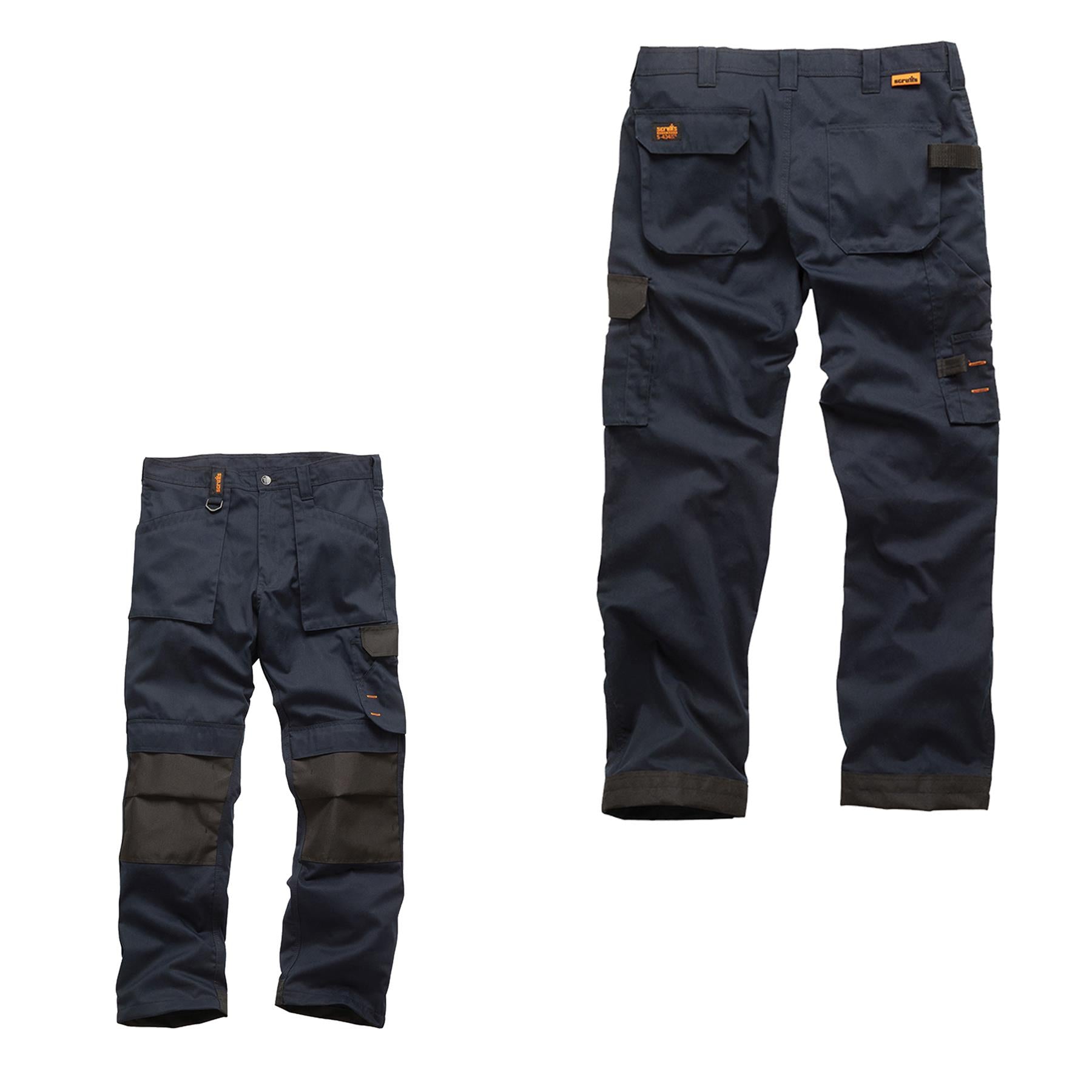 Scruffs Worker Trousers | Trade Hard Wearing Work Trousers NAVY (30S)